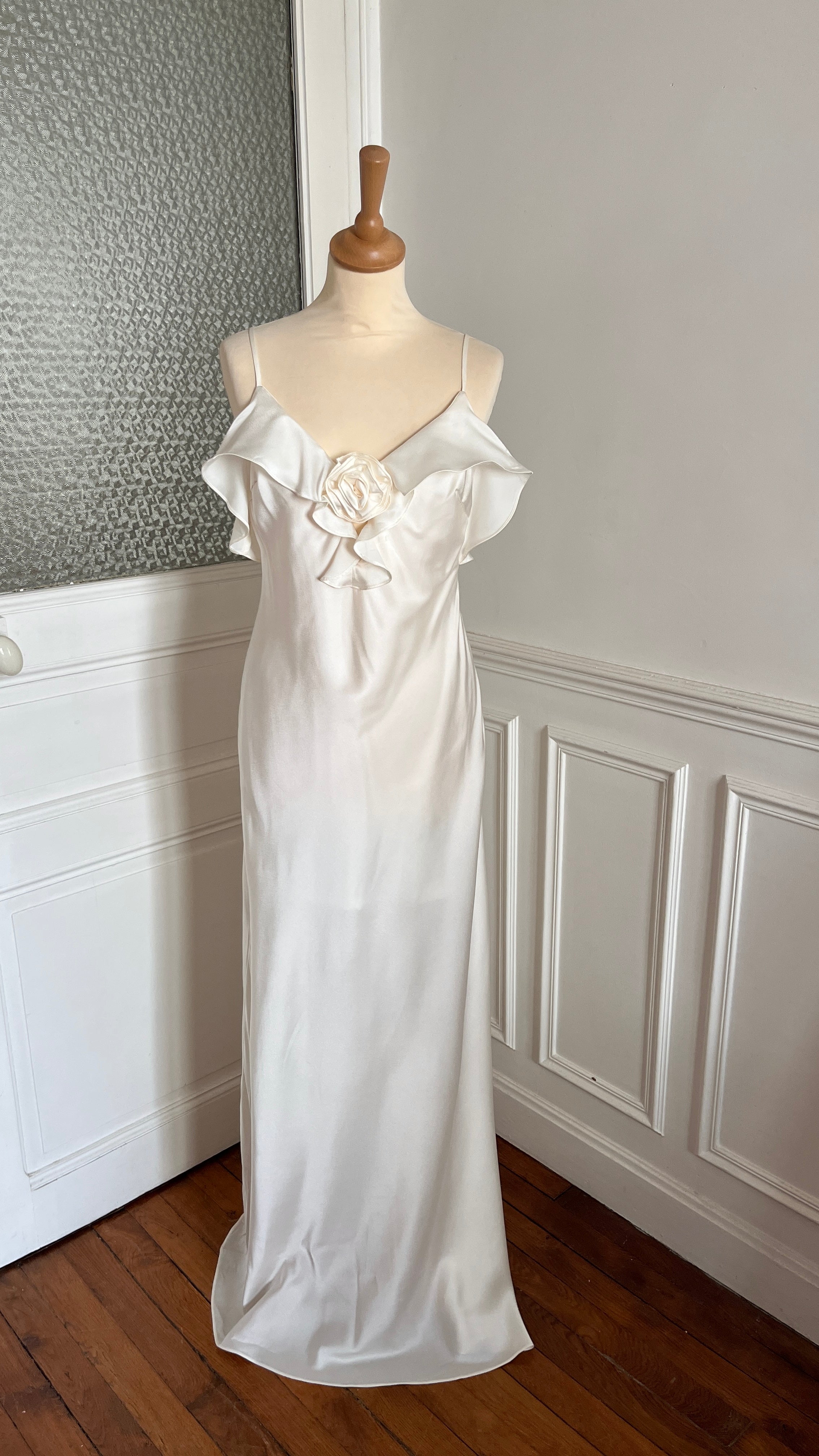 Robe longue satin - Taille 40/42