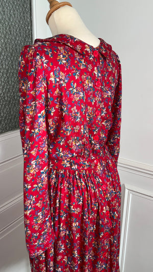 Robe à fleurs vintage . Taille 38