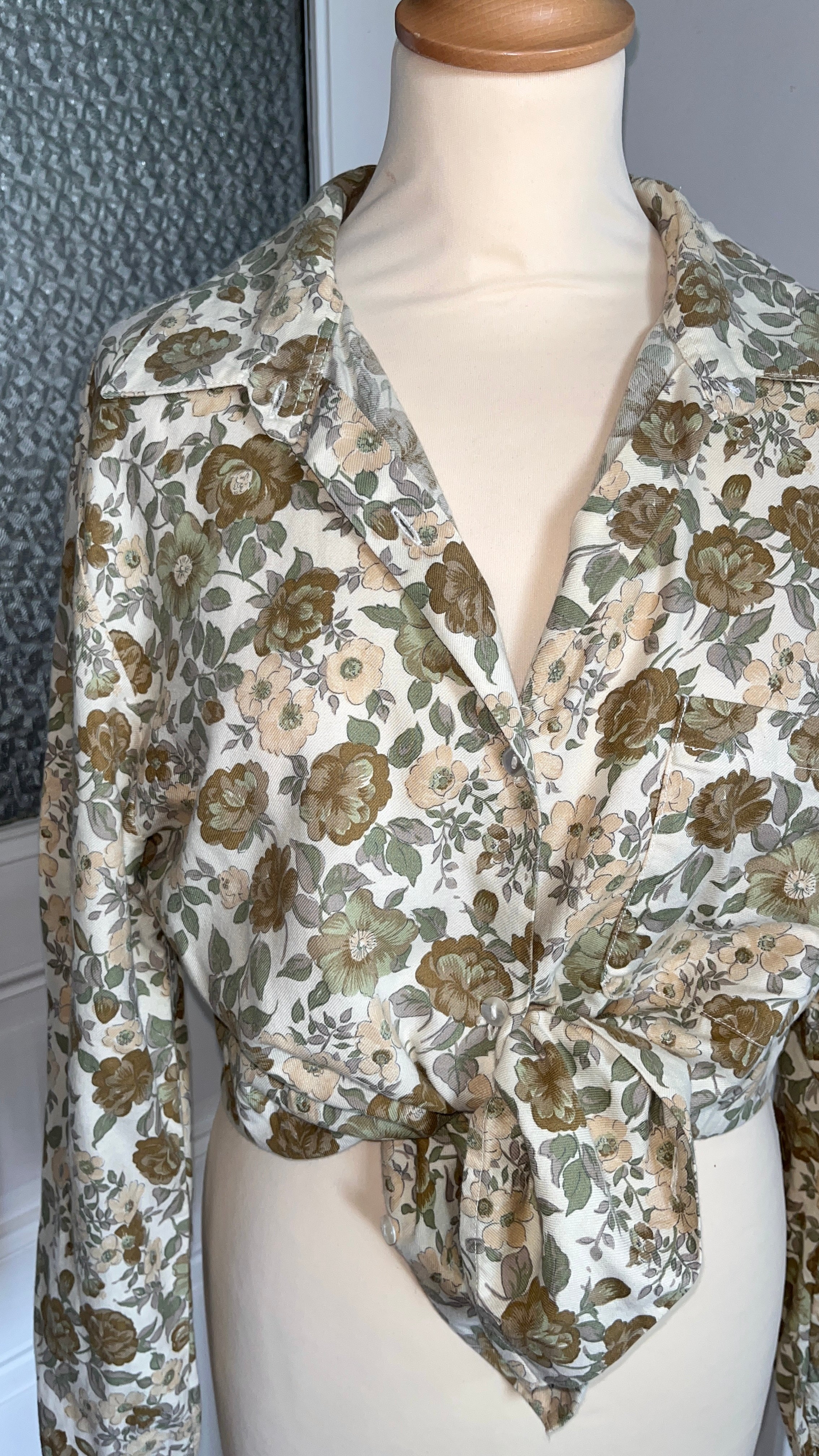 Chemisier flanelle vintage . Du 38 au 44