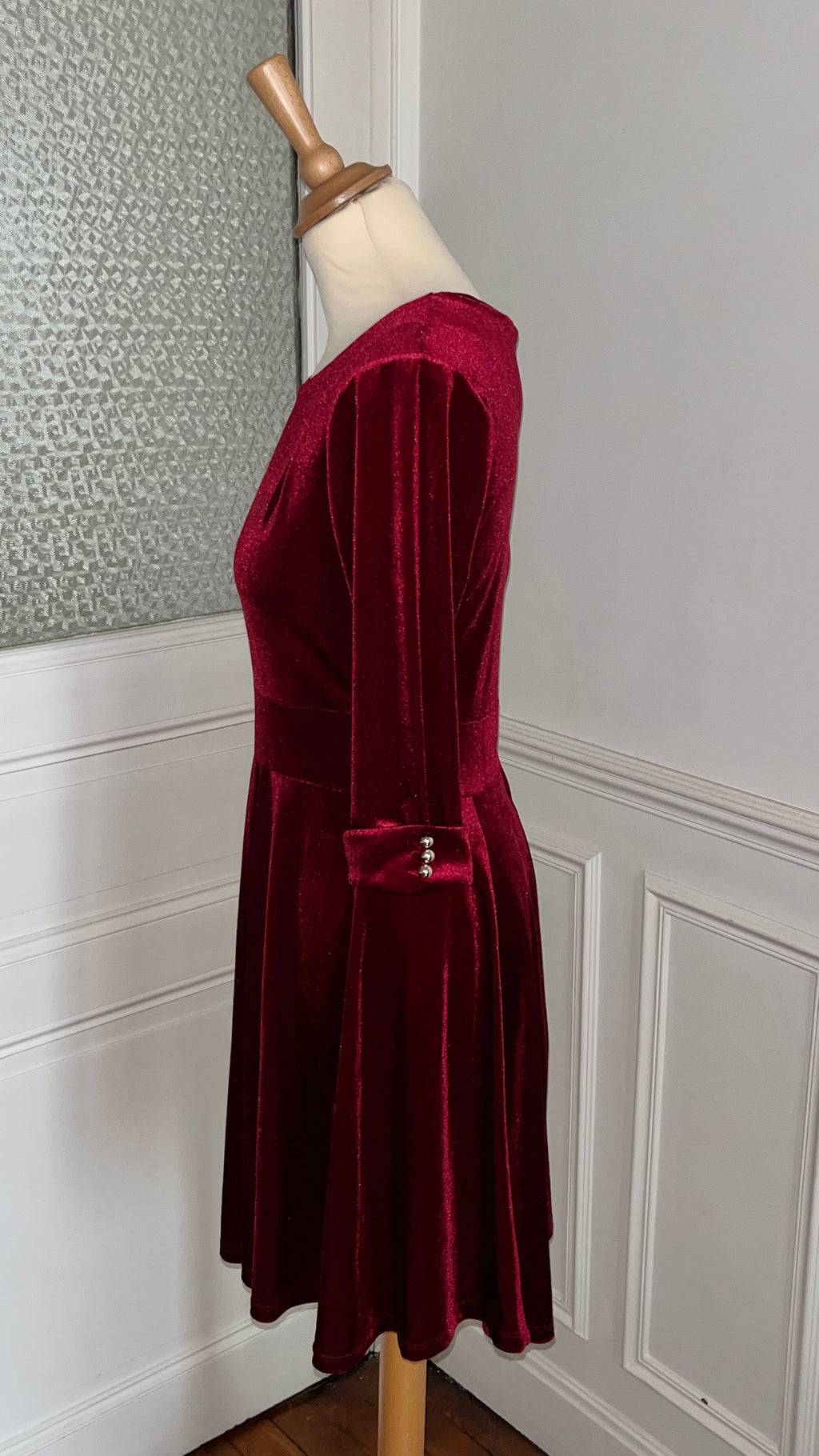 Robe velours patineuse - Taille 38