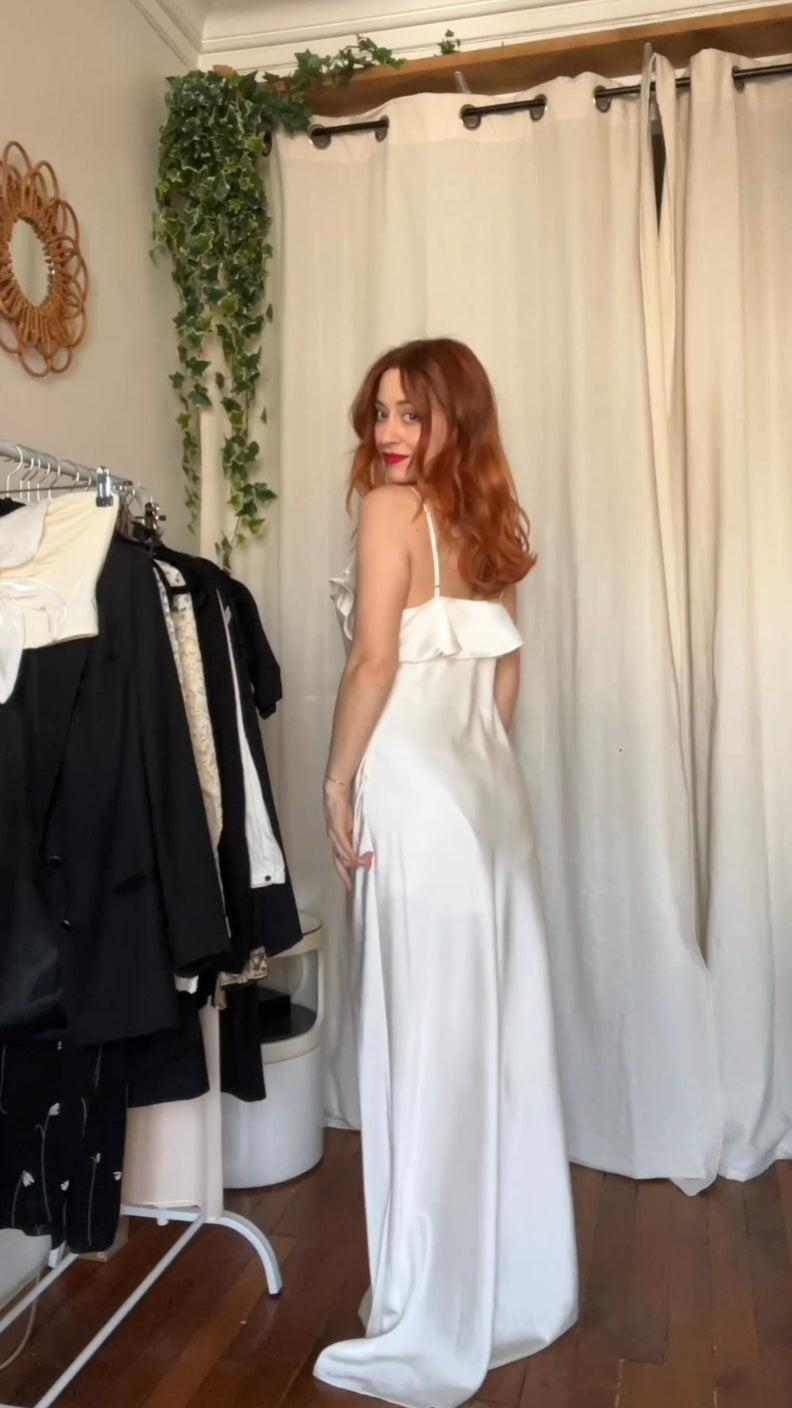 Robe longue satin - Taille 40/42