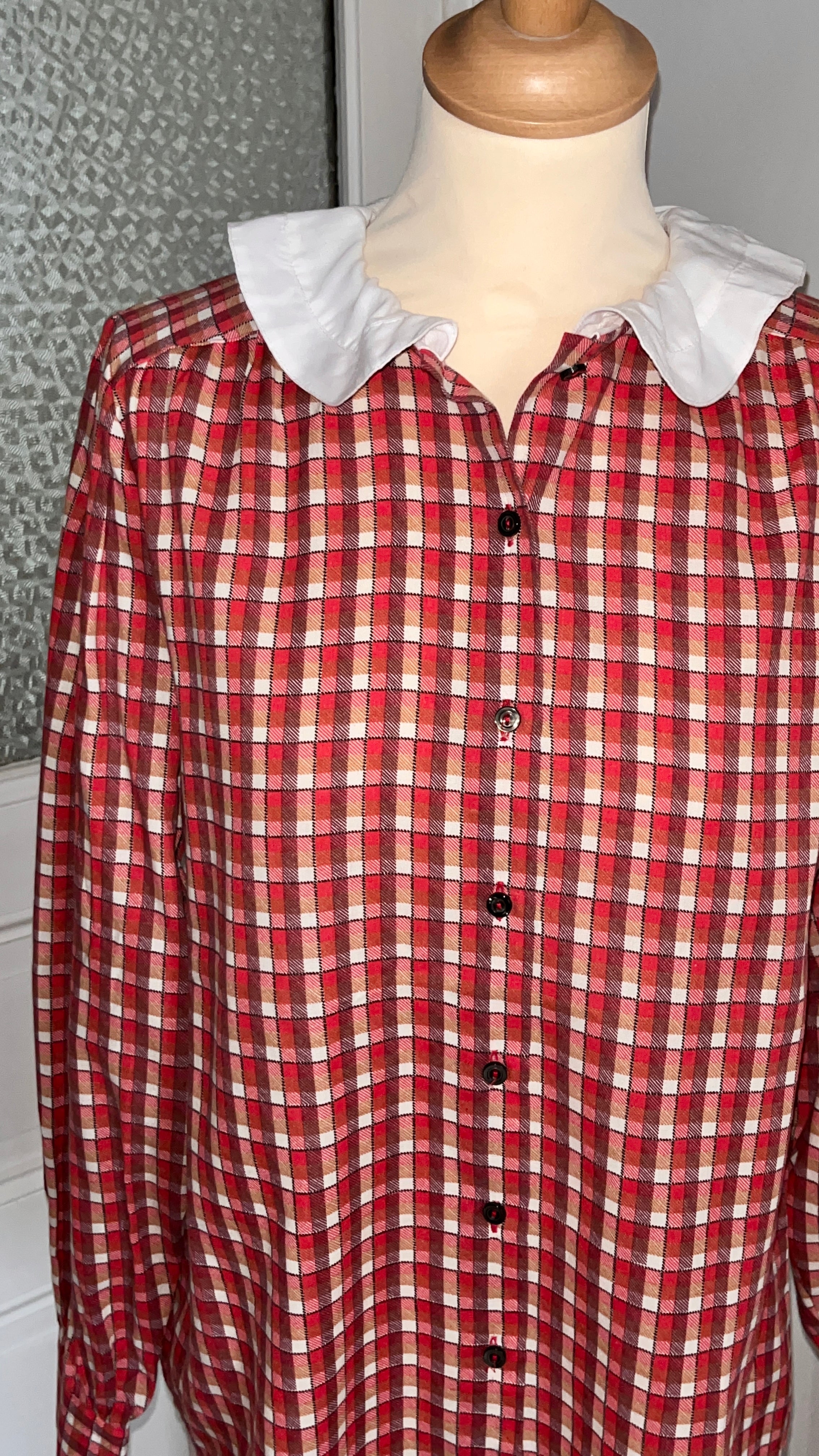 Chemisier col Claudine vintage - Du 38 au 42