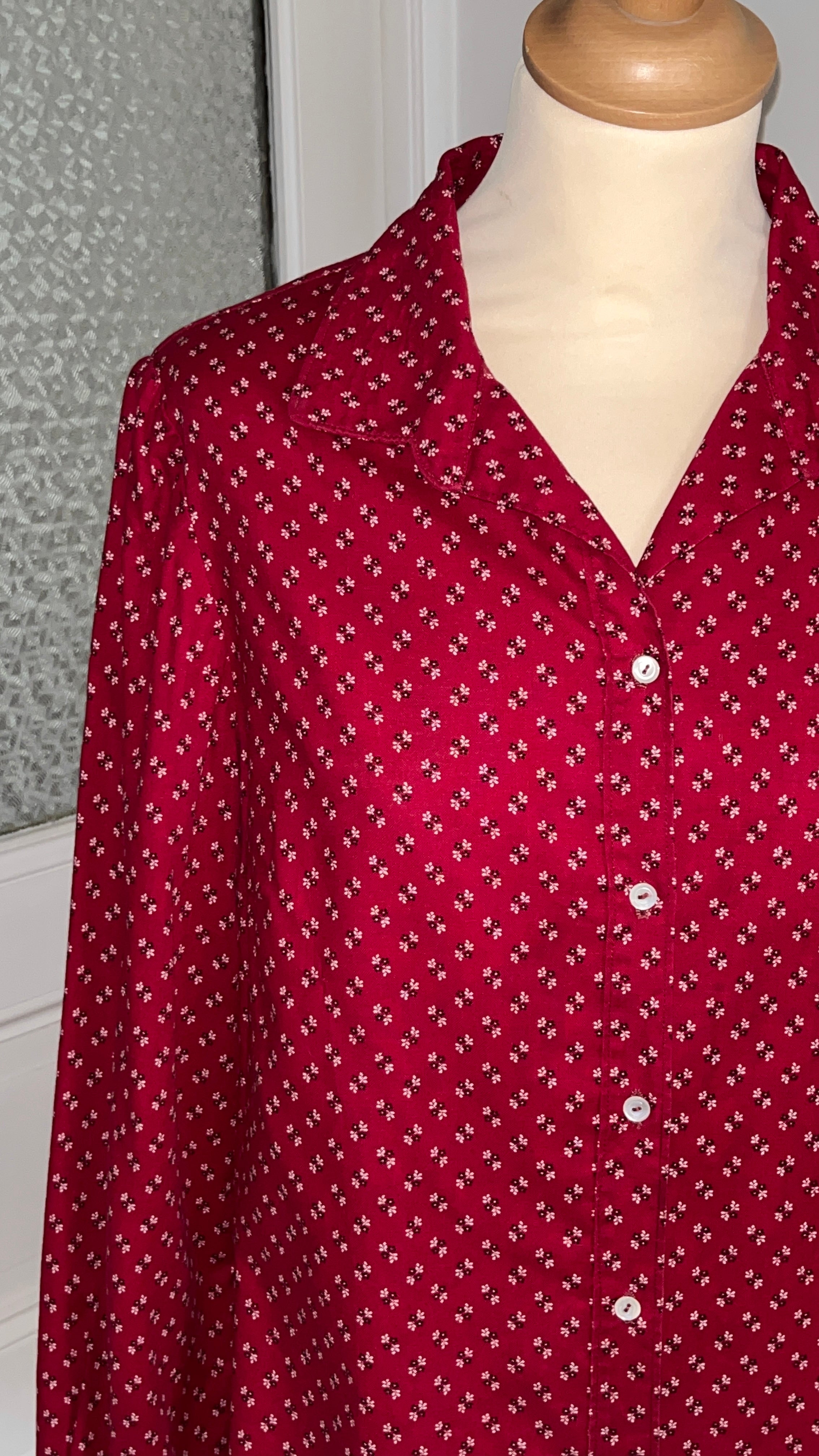 Chemisier coton vintage - Du 38 au 42