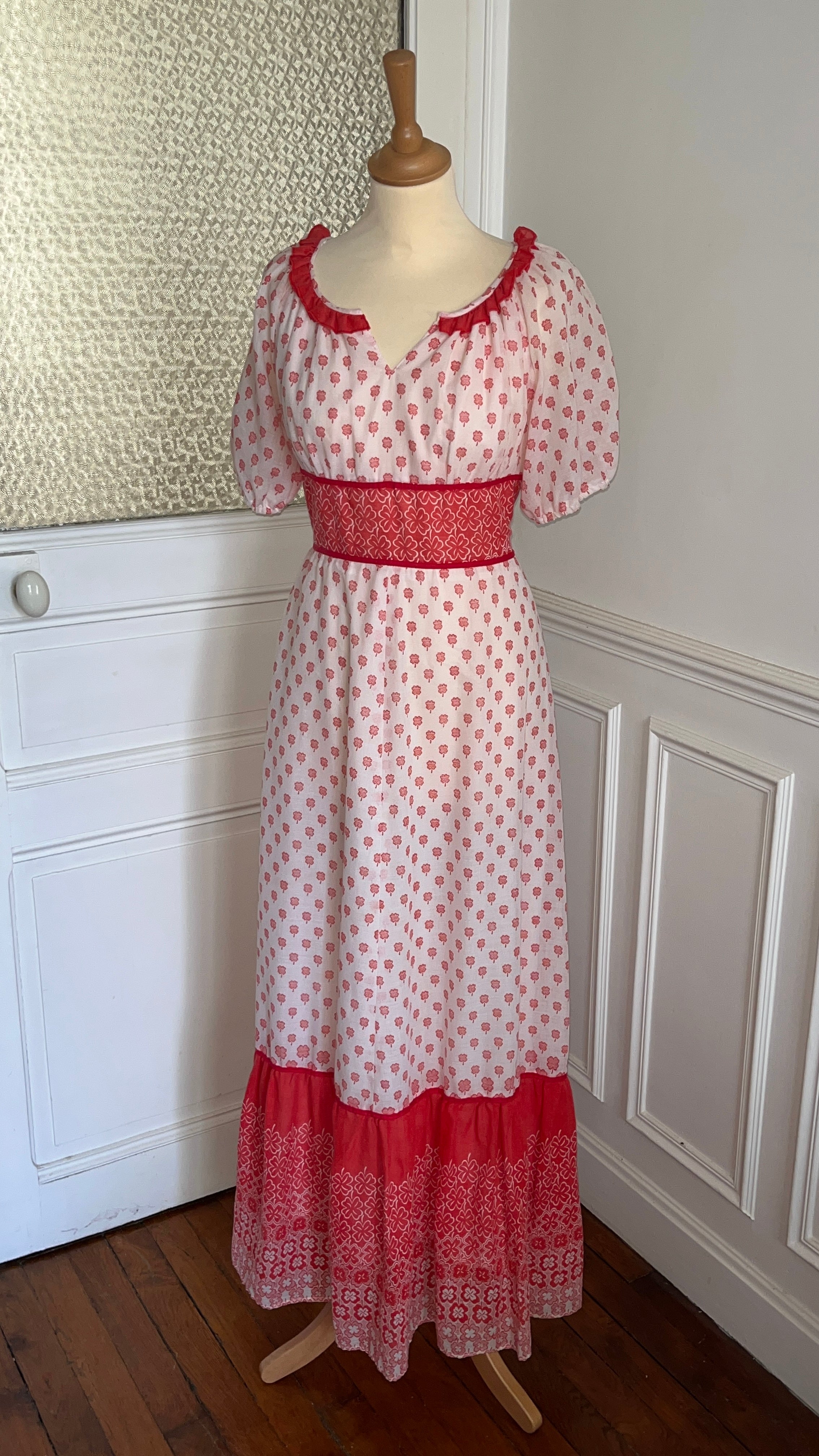 Robe longue cottage - Taille 38