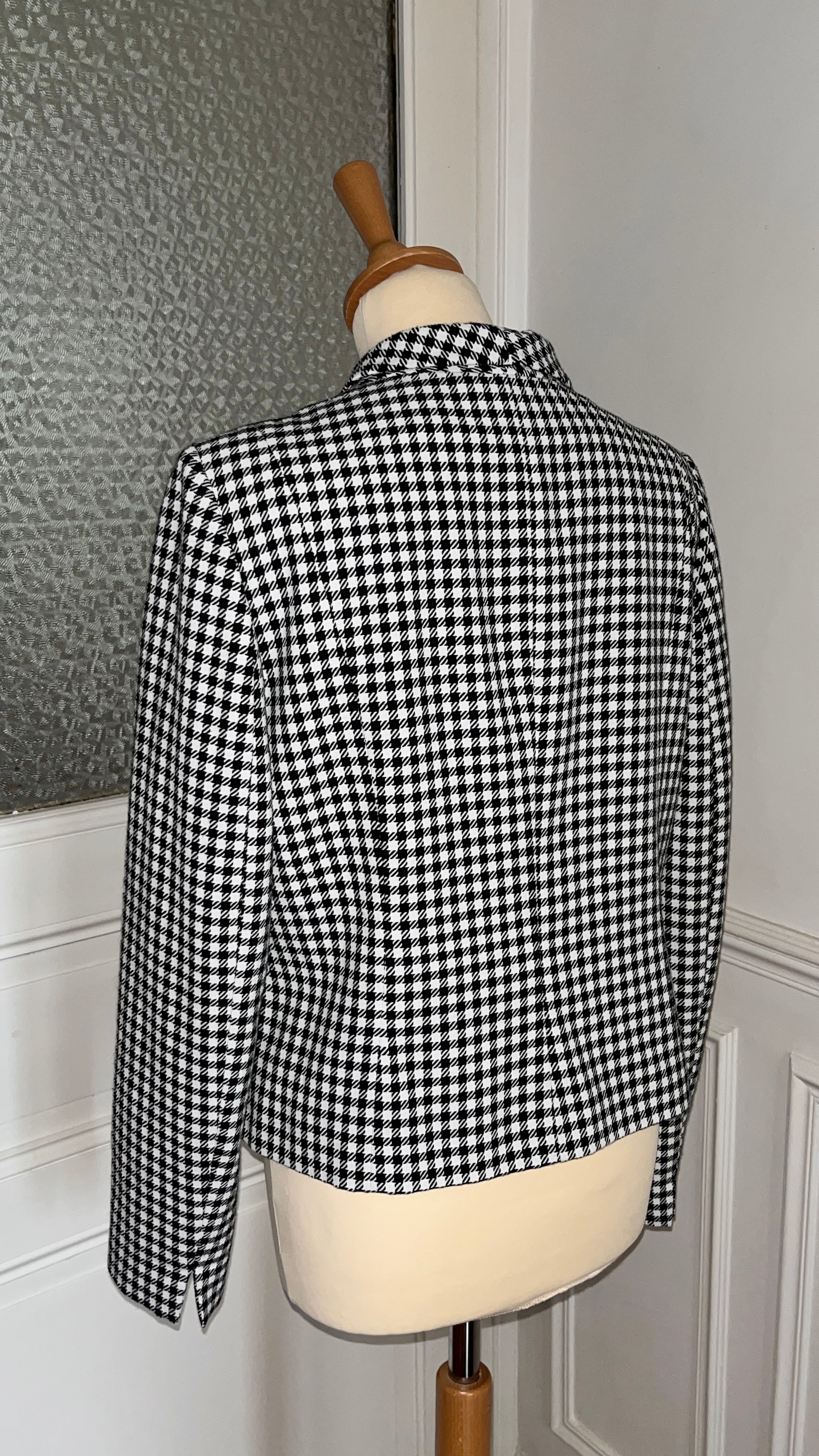 Veste smoking à carreaux - Du 38 au 44