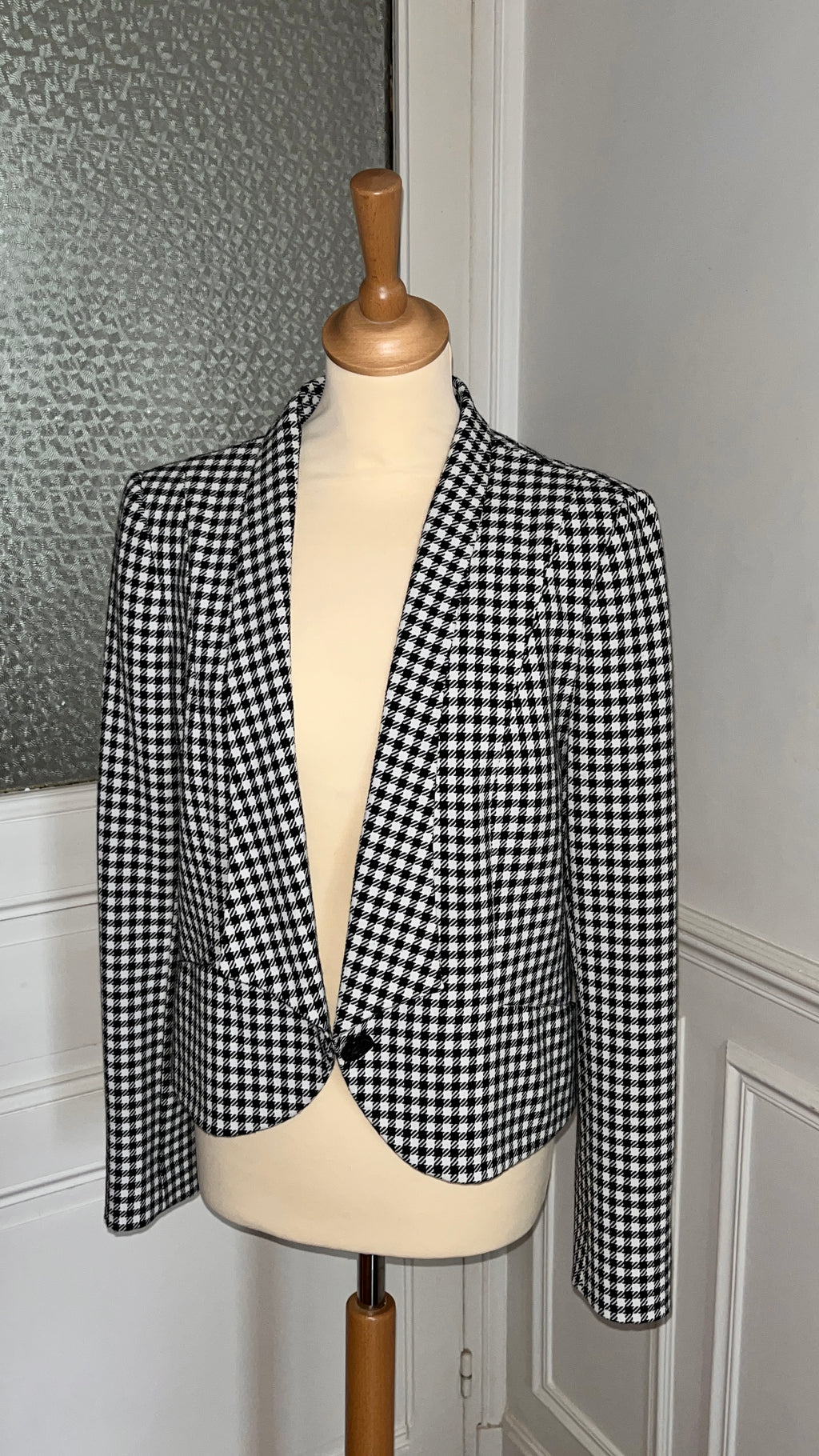 Veste smoking à carreaux - Du 38 au 44