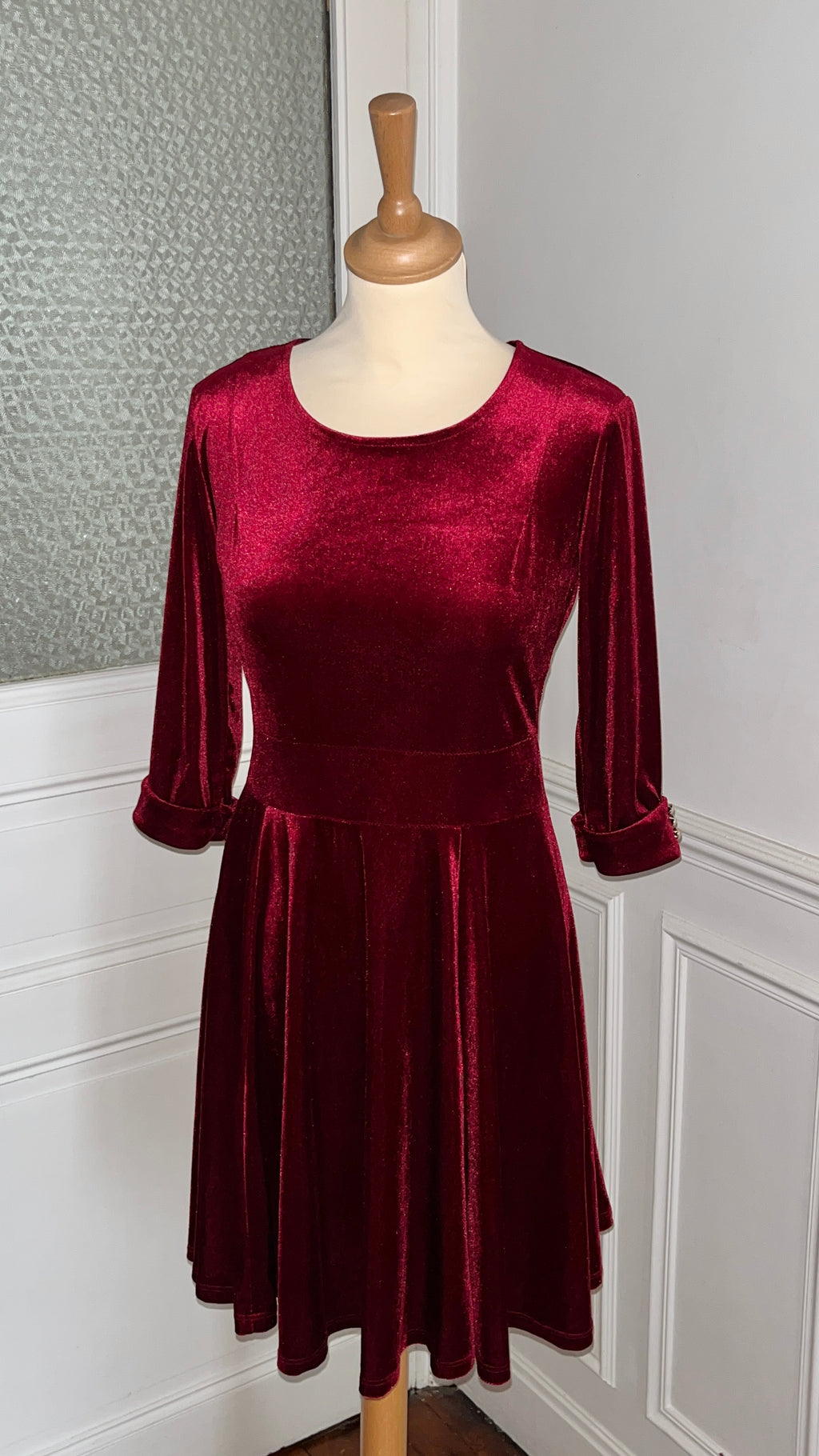 Robe velours patineuse - Taille 38