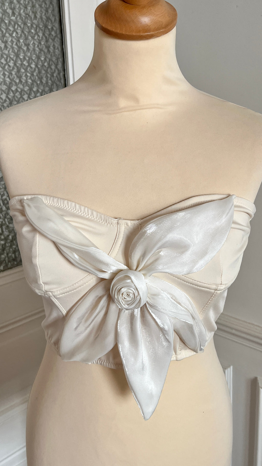 Top bustier fleur - Du 36 au 40