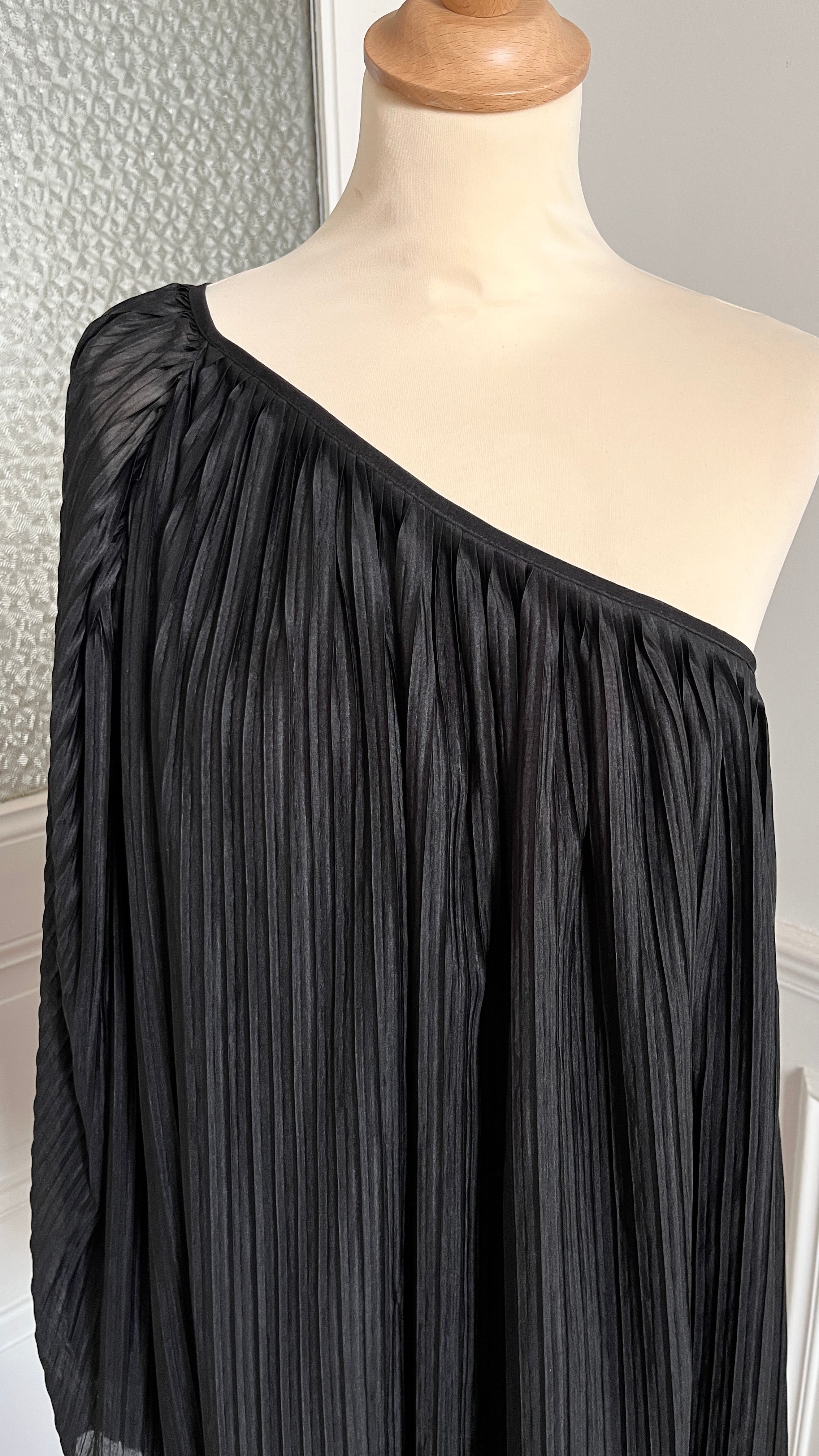 Tunique asymétrique plisse - Du 38 au 48