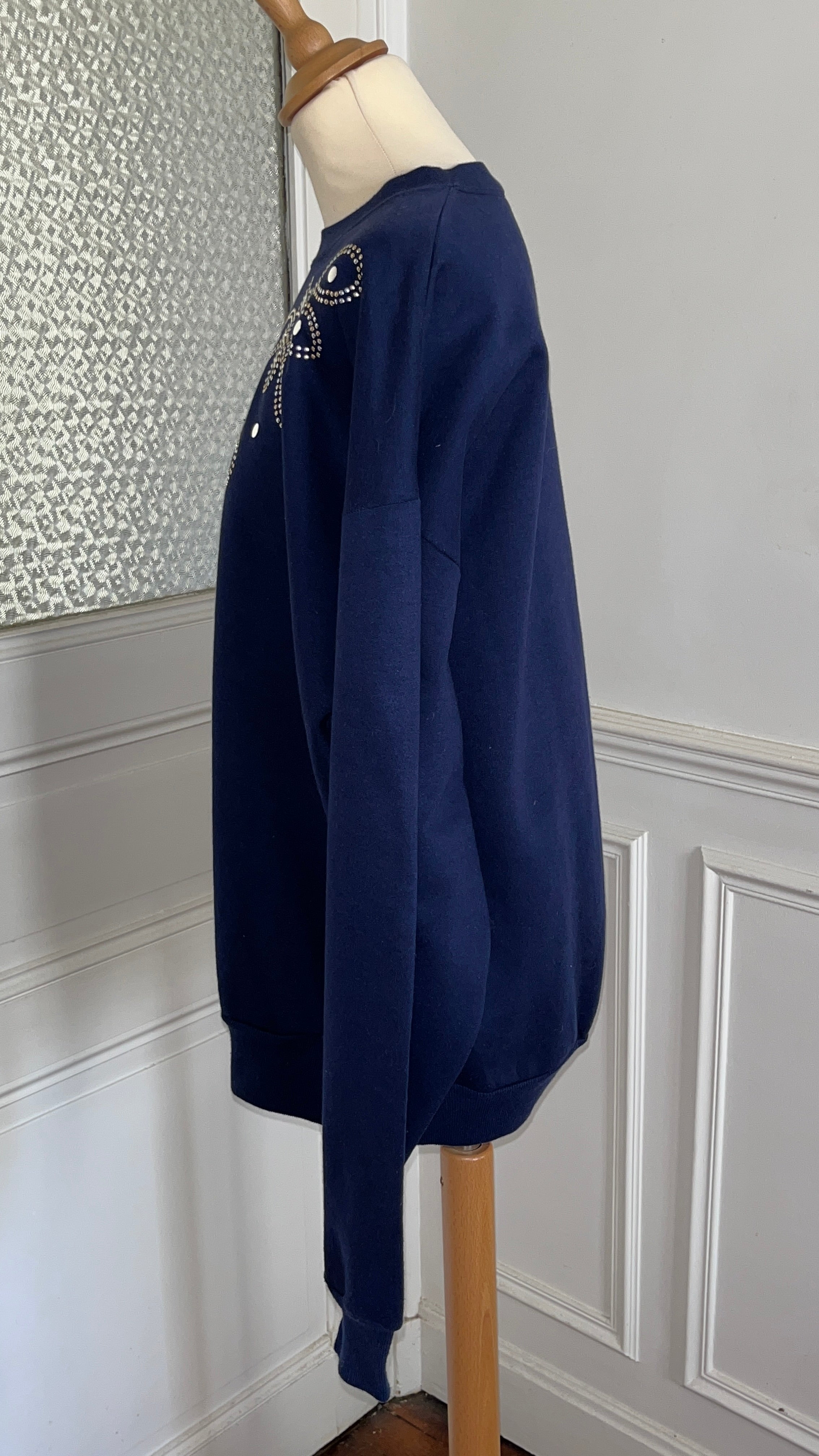 Top sweat marine - Du 38 au 44