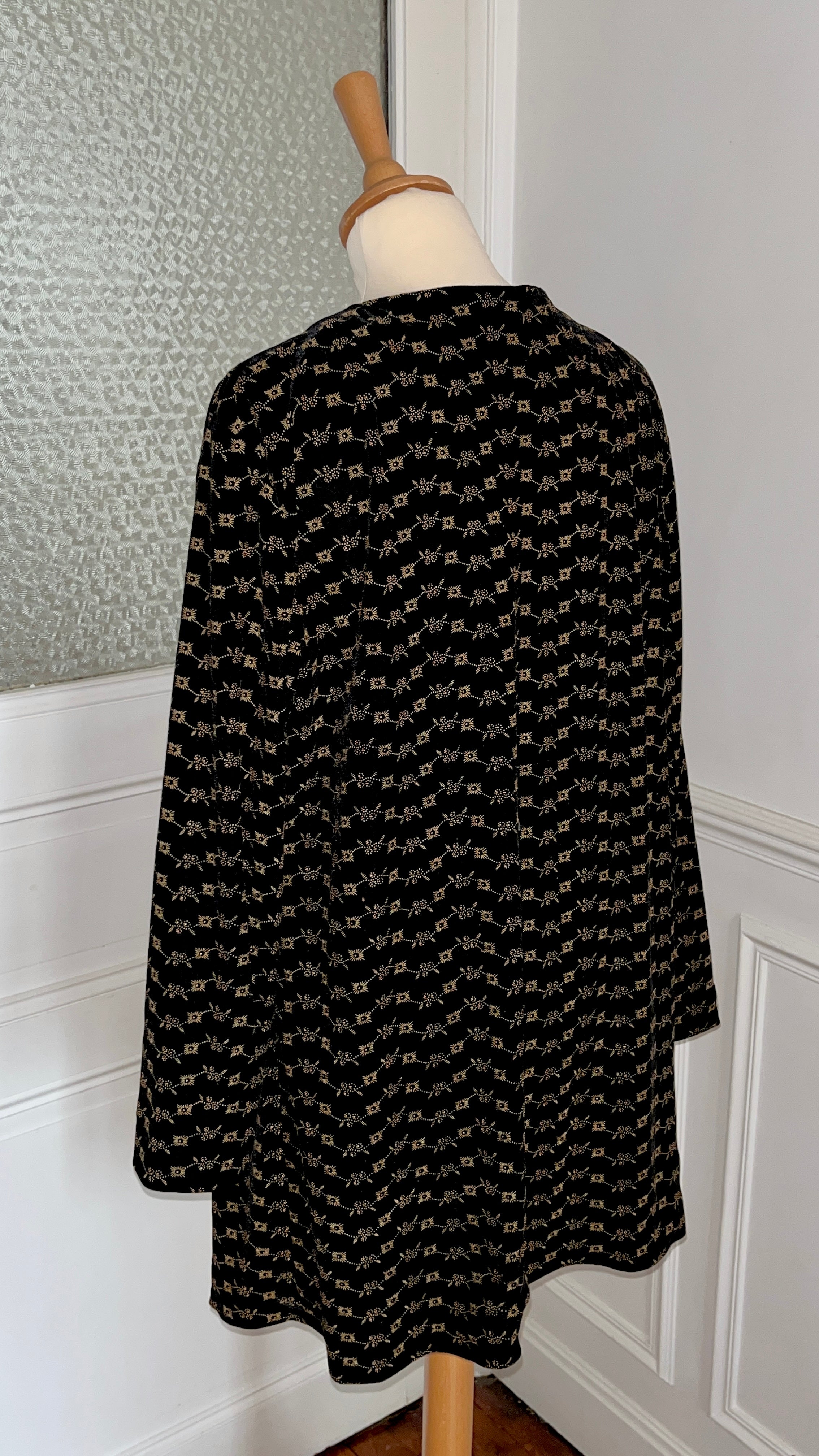 Robe noire velours - Du 38 au 46