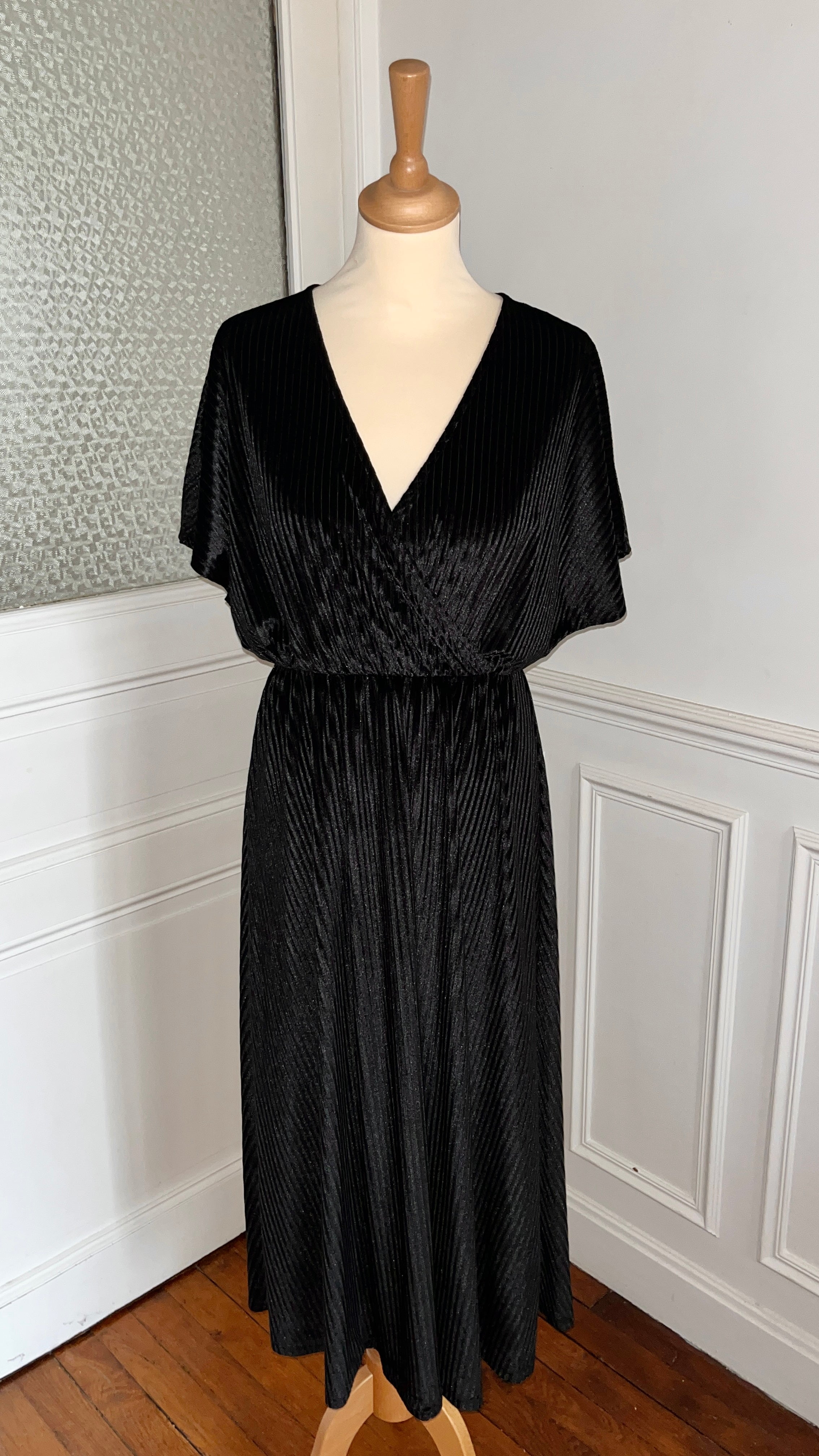 Robe longue velours - Du 38 au 46