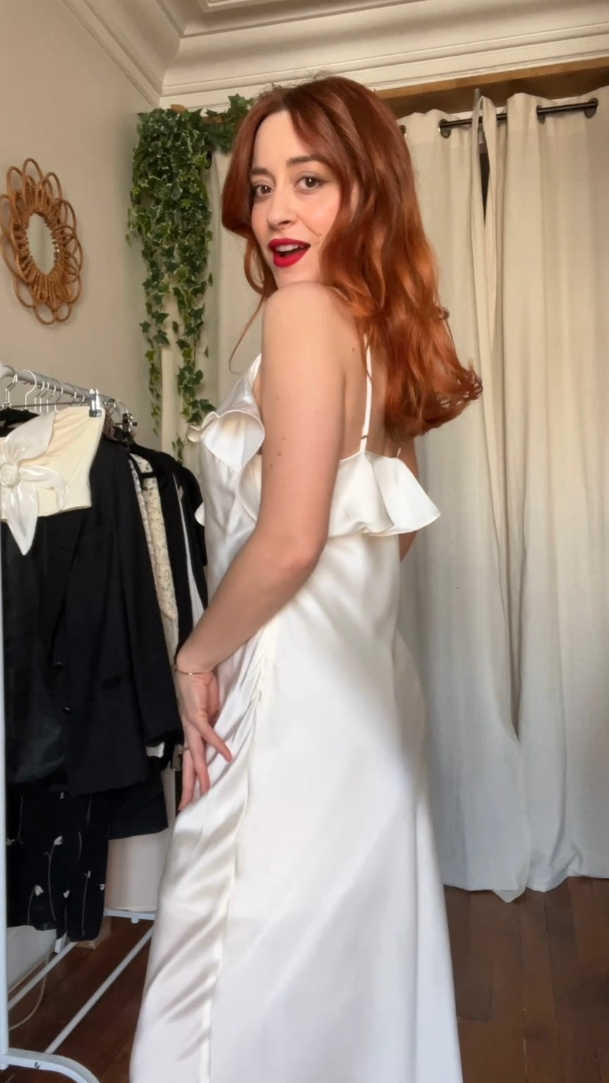 Robe longue satin - Taille 40/42