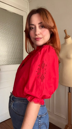 Chemisier broderie anglaise - Du 38 au 44