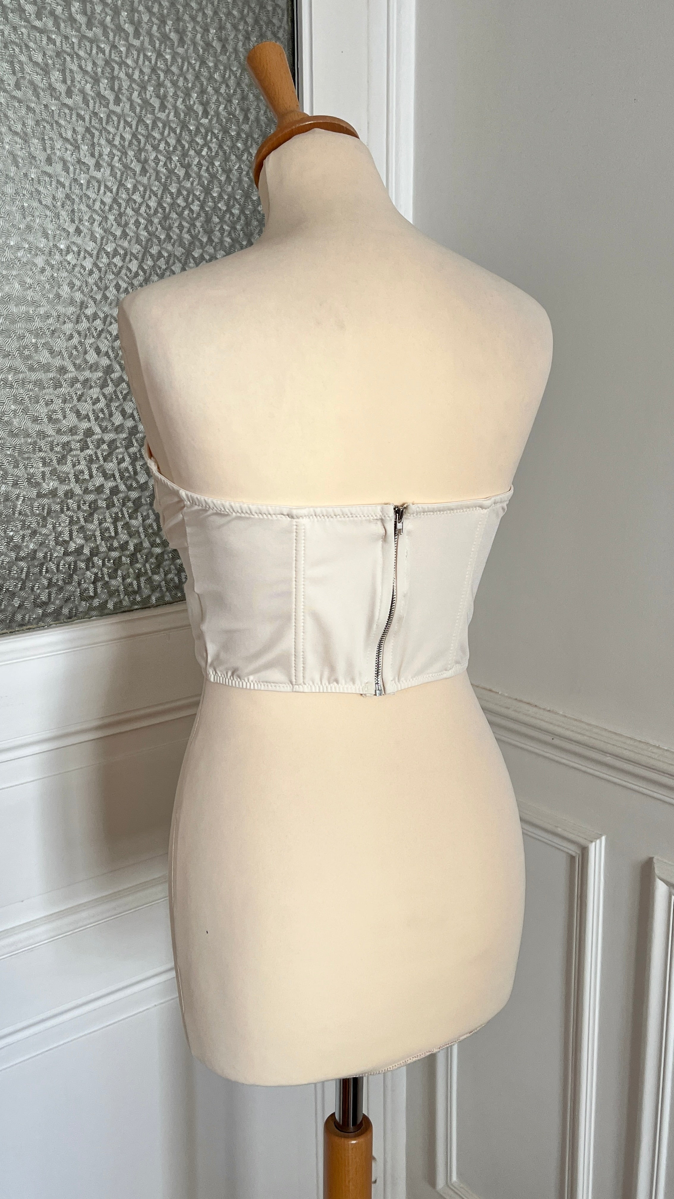 Top bustier fleur - Du 36 au 40