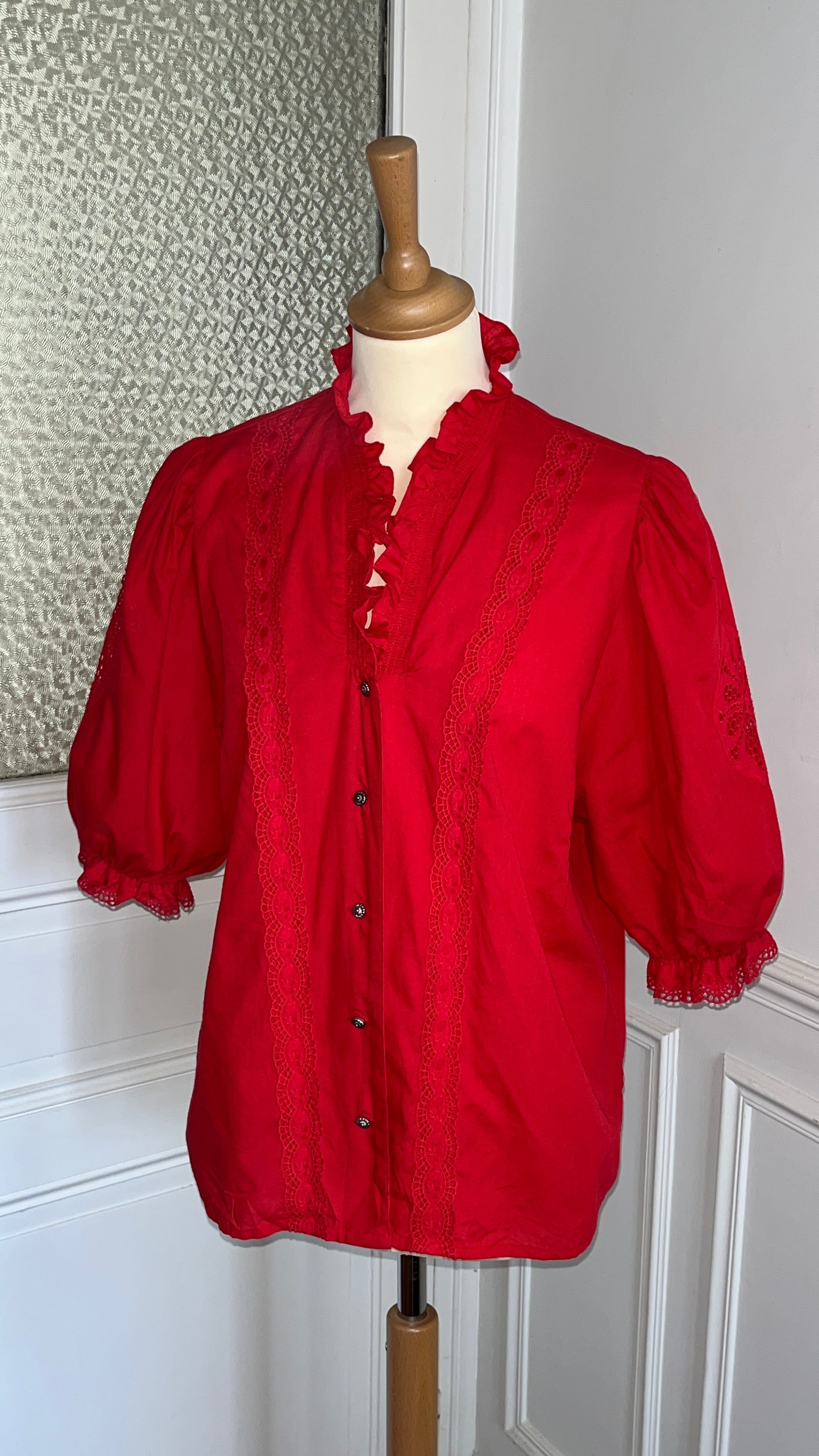 Chemisier broderie anglaise - Du 38 au 44