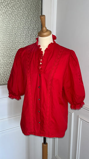 Chemisier broderie anglaise - Du 38 au 44