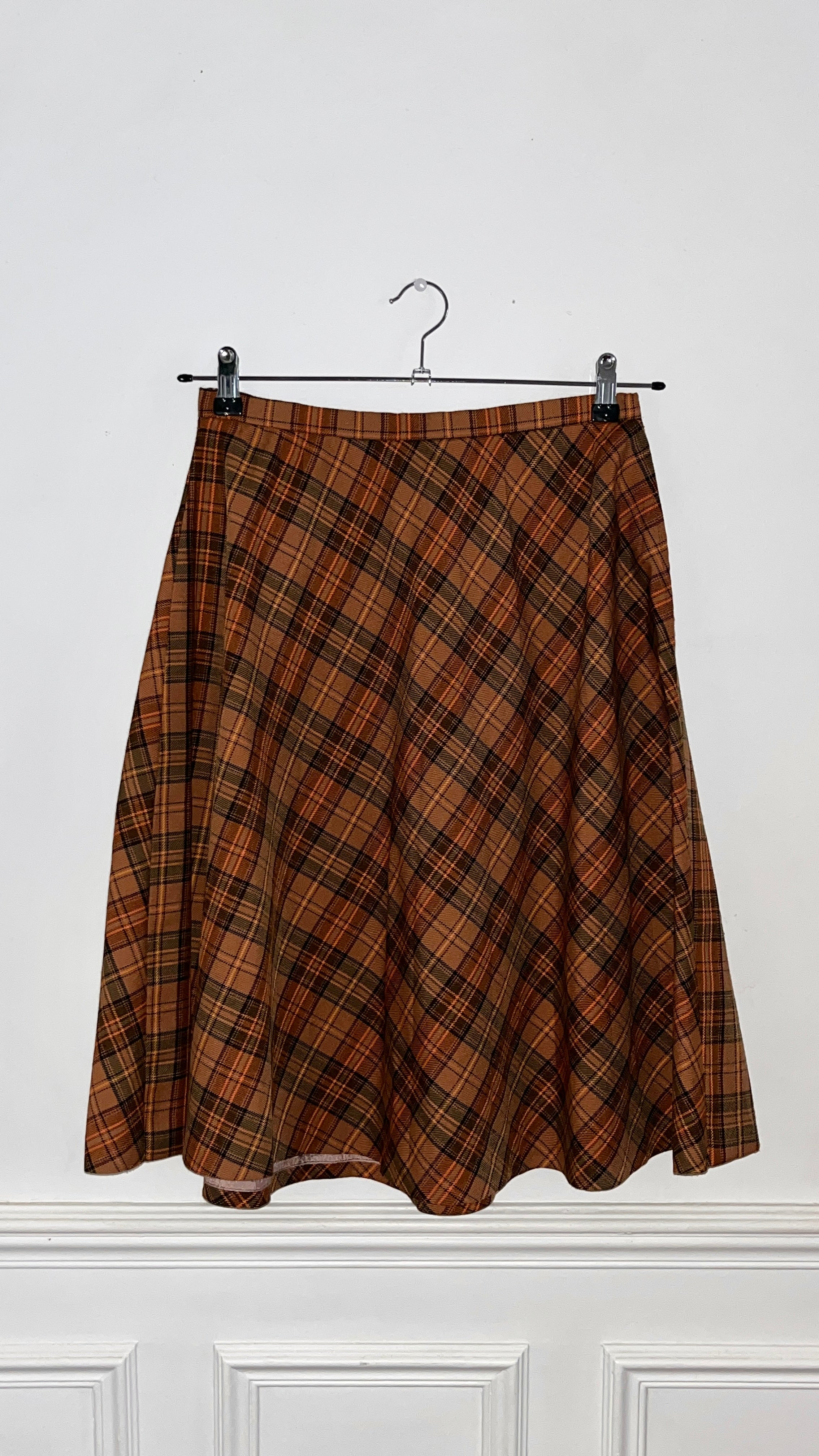 Jupe tartan vintage 70's - Taille 38/40