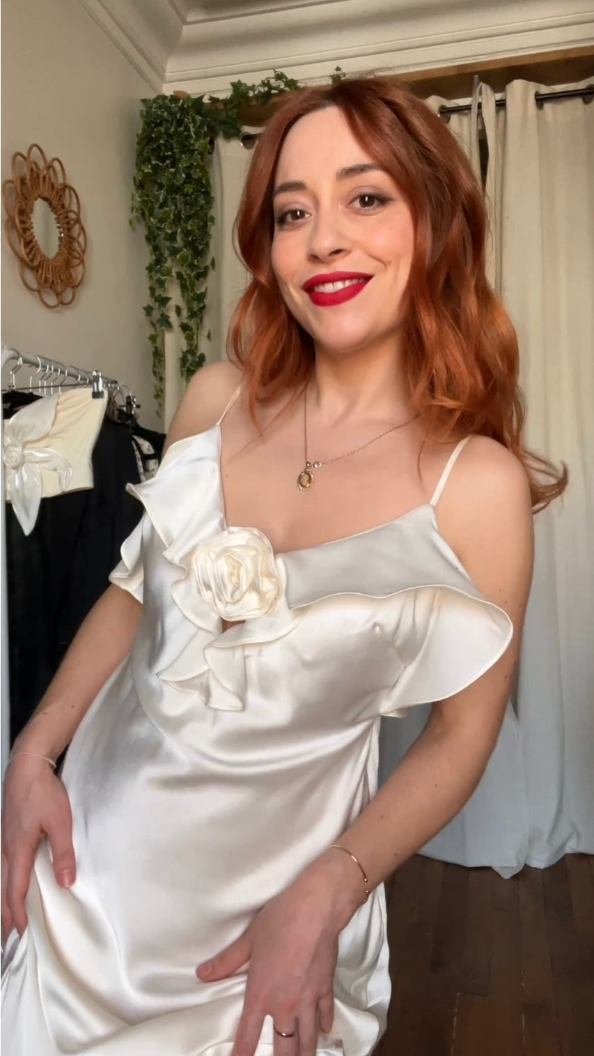 Robe longue satin - Taille 40/42