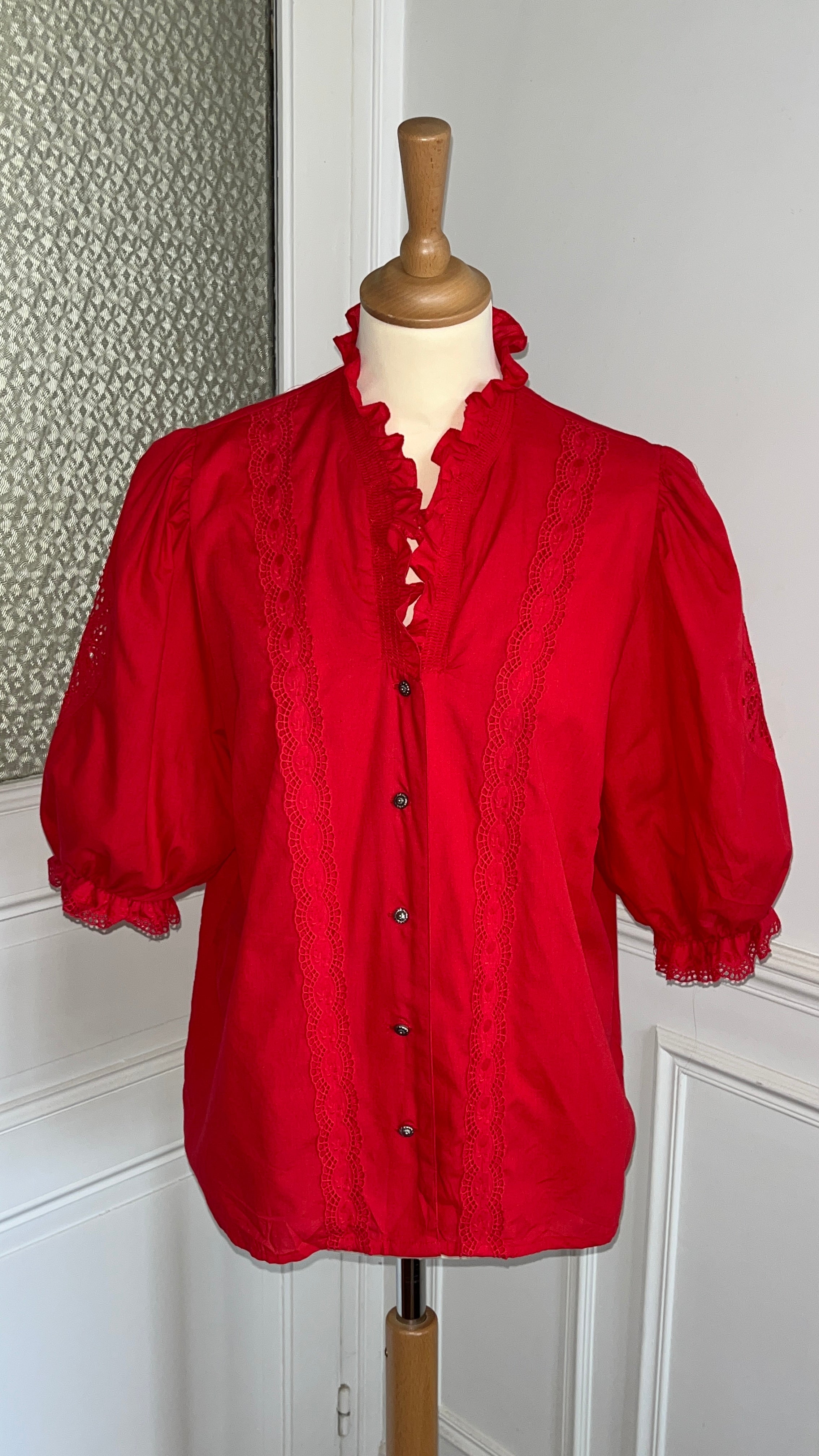 Chemisier broderie anglaise - Du 38 au 44