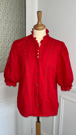 Chemisier broderie anglaise - Du 38 au 44