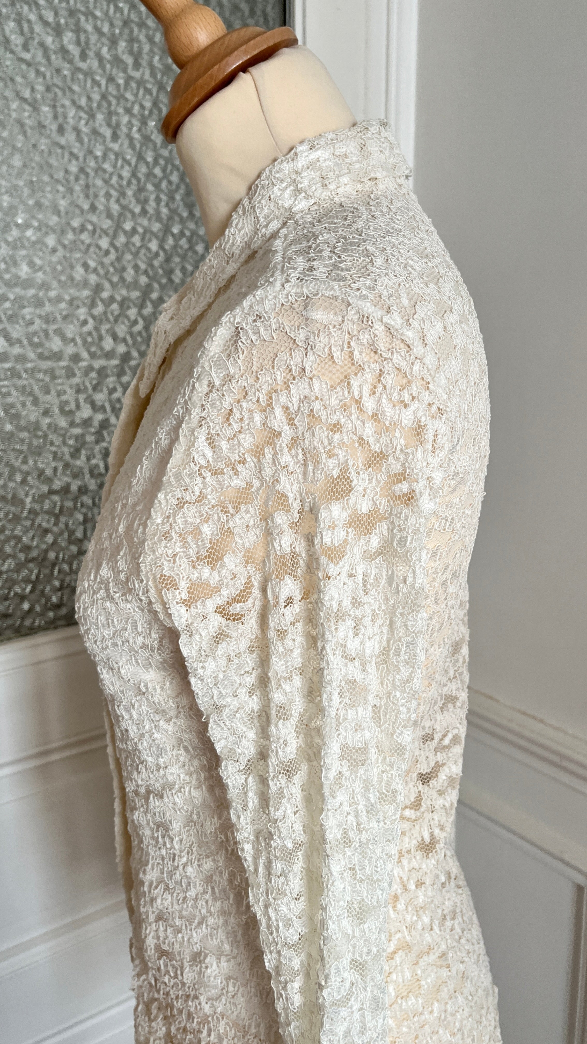 Chemisier dentelle crème - Du 34 au 42