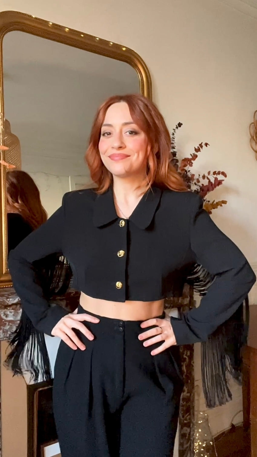 Blazer court à franges - Du 36 au 42