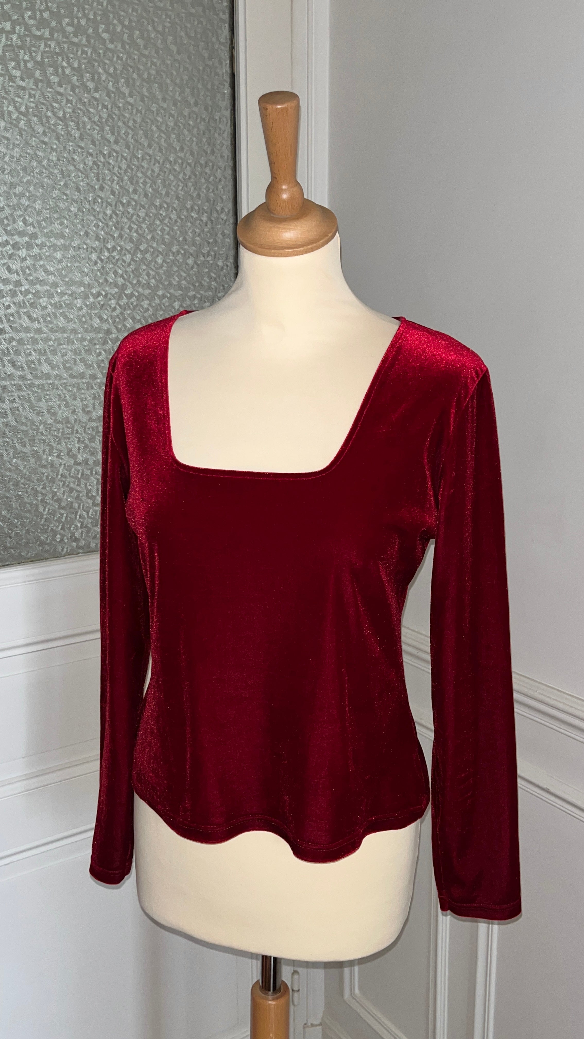 Top velours vintage - Du 38 au 44