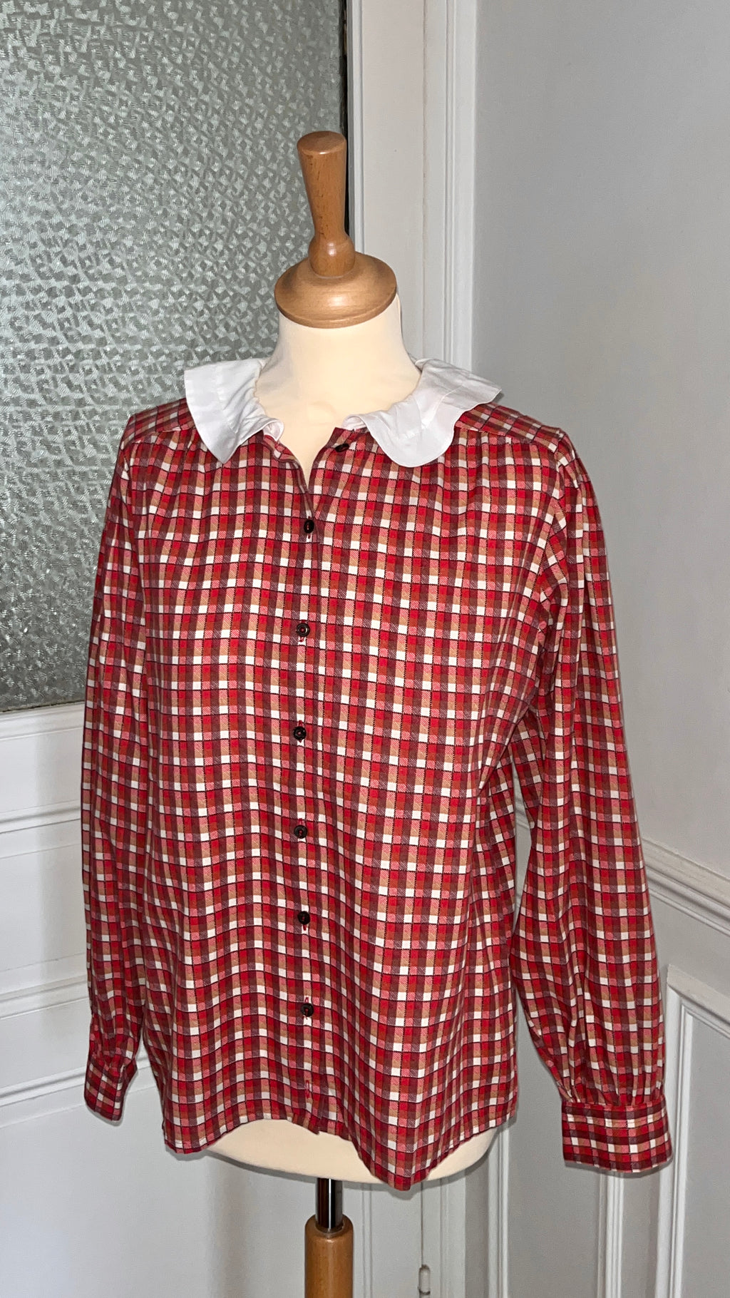 Chemisier col Claudine vintage - Du 38 au 42