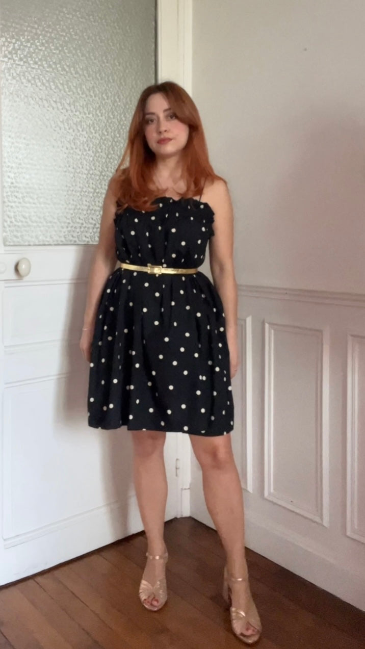 Robe à pois VICTORIA - Du 38 au 44