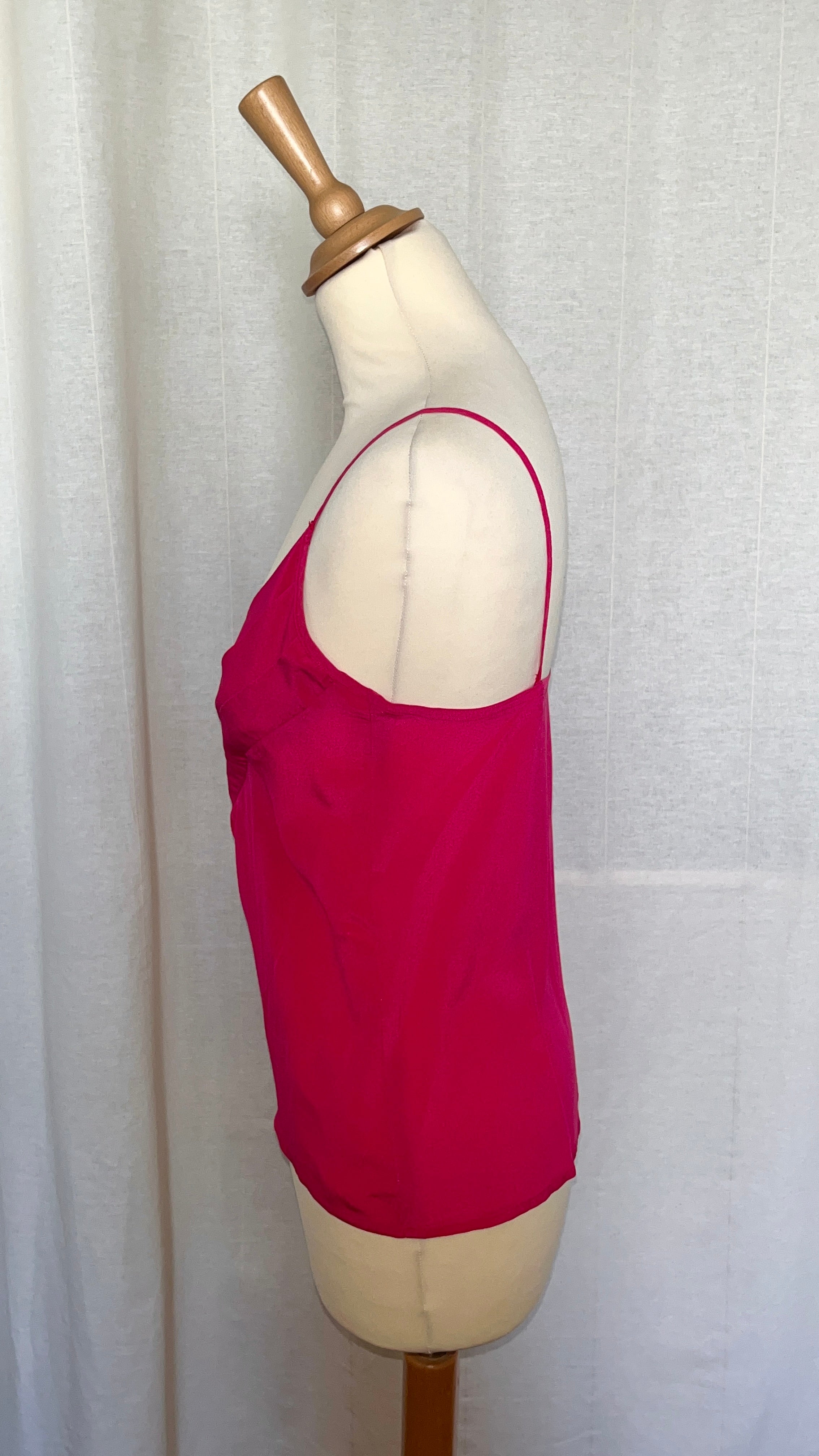 Caraco fuchsia soie - Taille 38