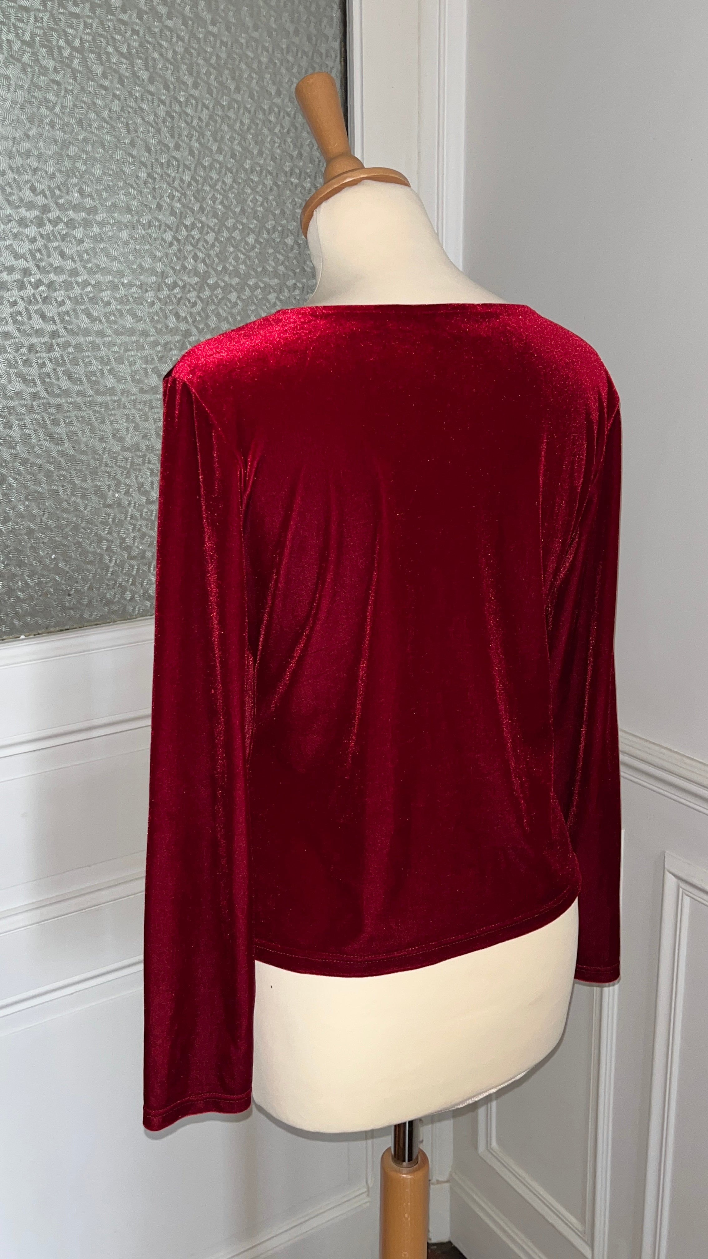 Top velours vintage - Du 38 au 44