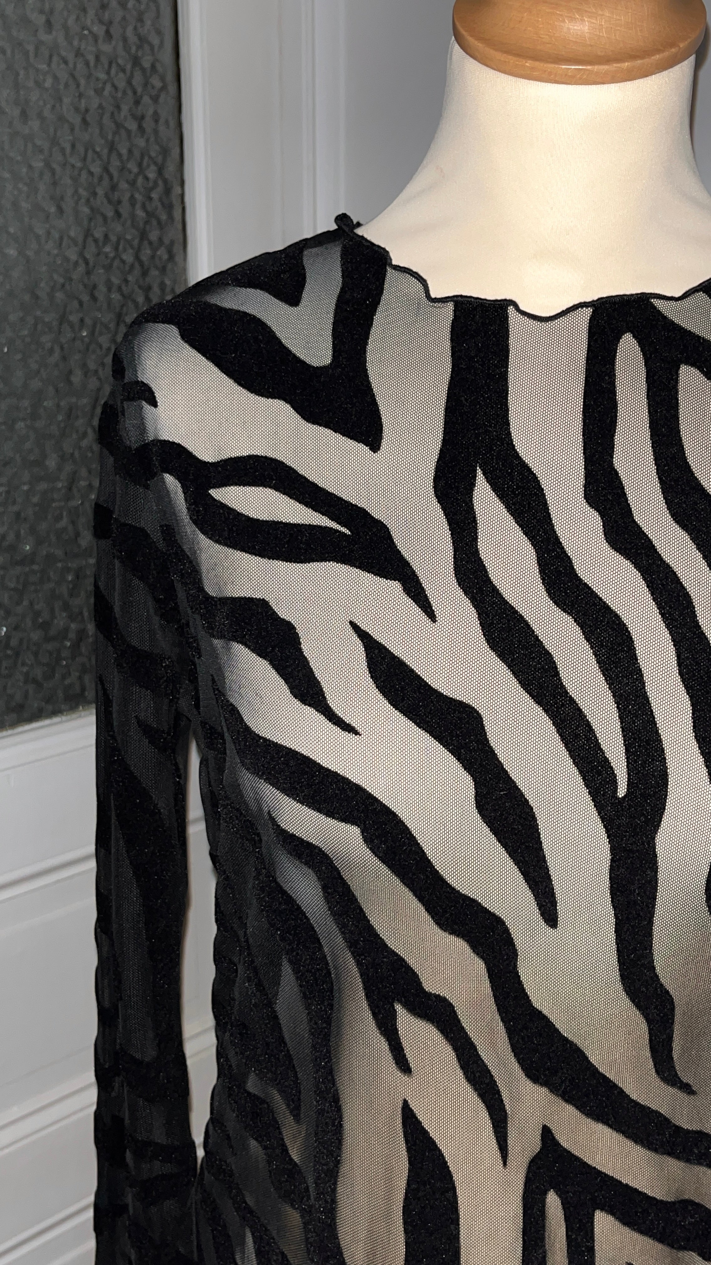 Top transparent zébré - Du 38 au 44