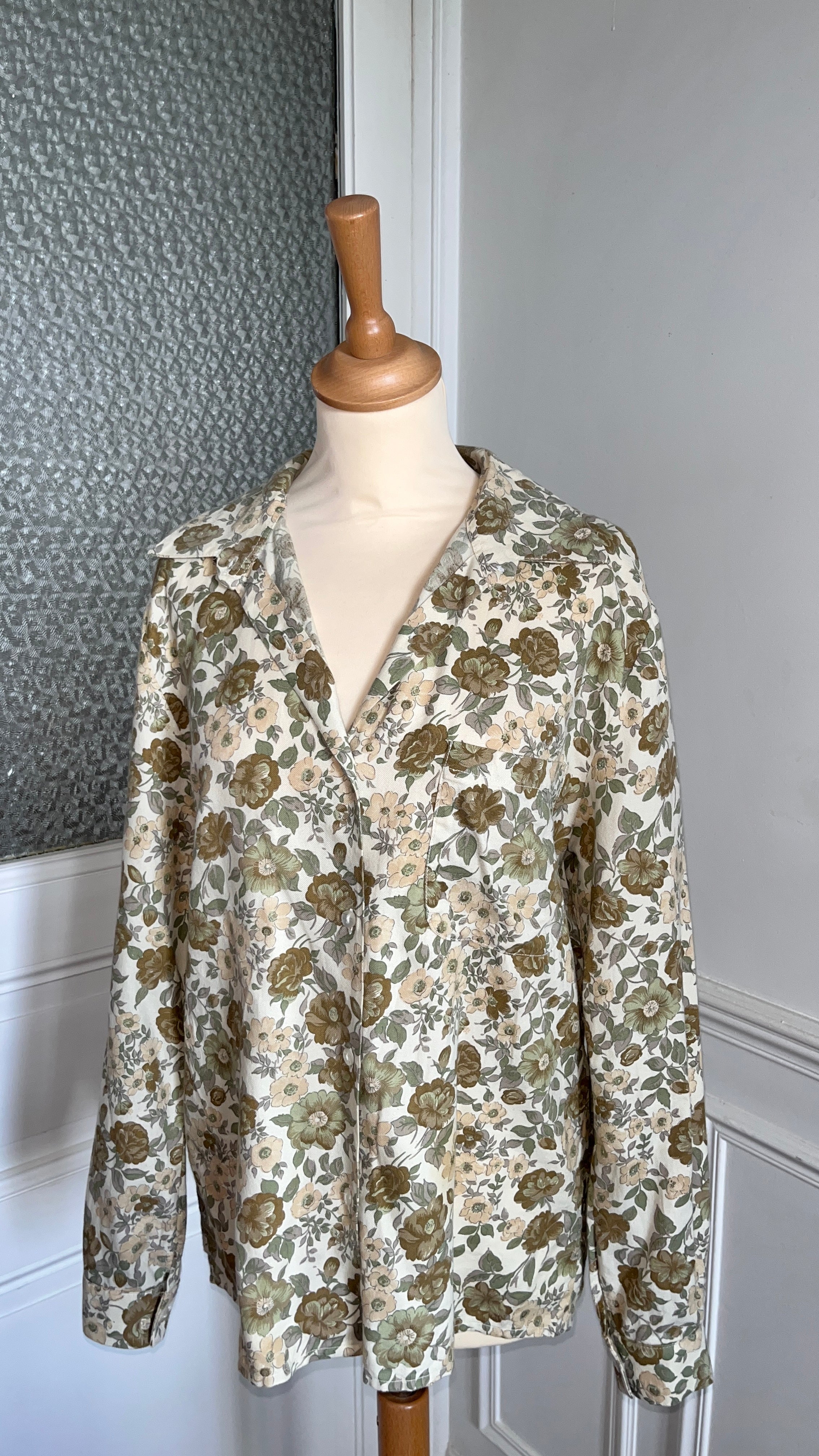 Chemisier flanelle vintage . Du 38 au 44