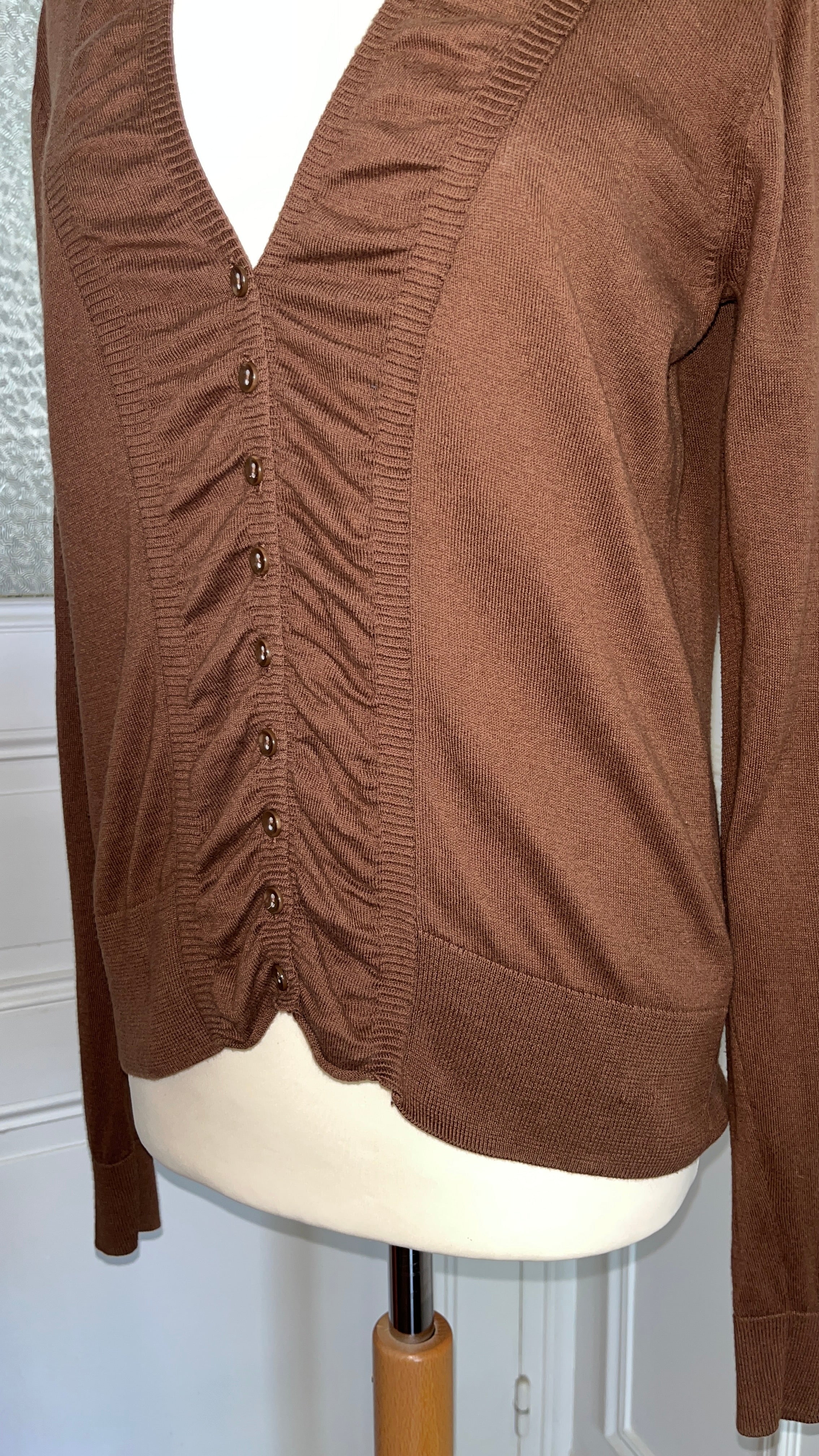 Cardigan chocolat - Du 38 au 42