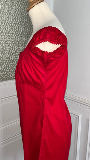 Robe rouge épaules dénudées - Du 38 au 44