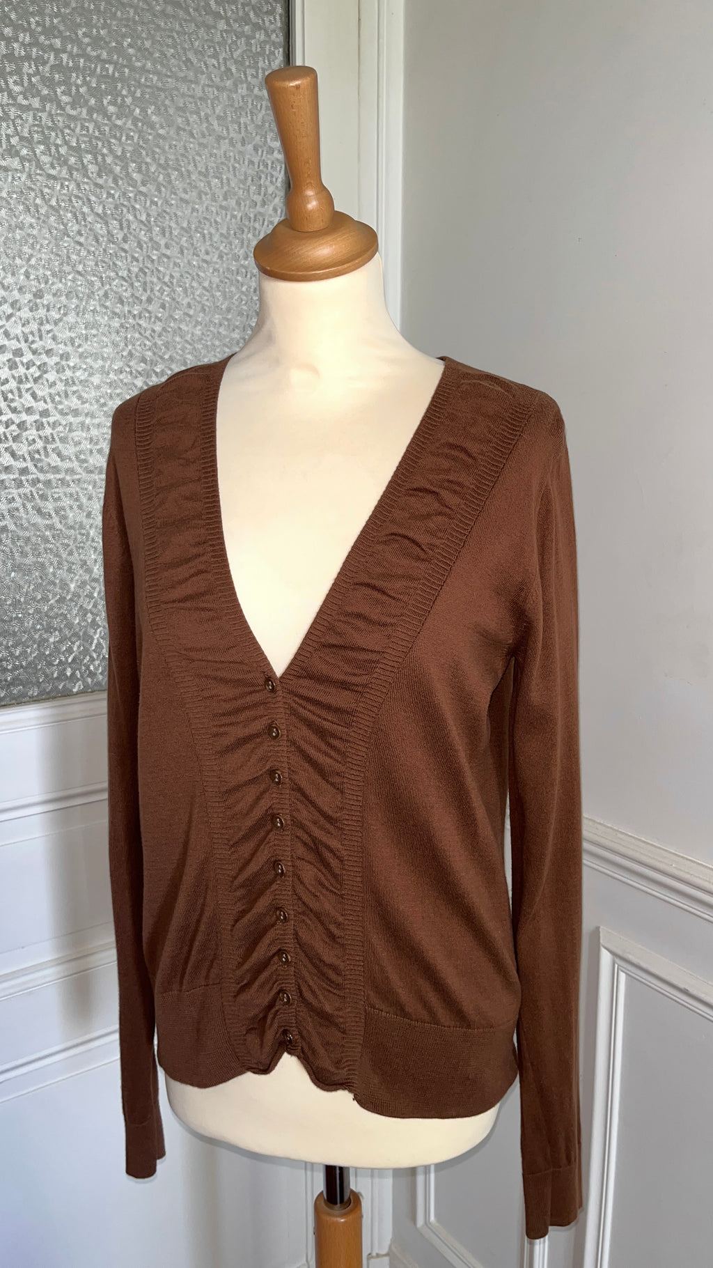 Cardigan chocolat - Du 38 au 42