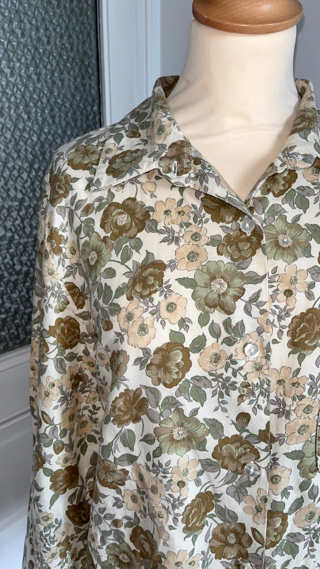 Chemisier flanelle vintage . Du 38 au 44