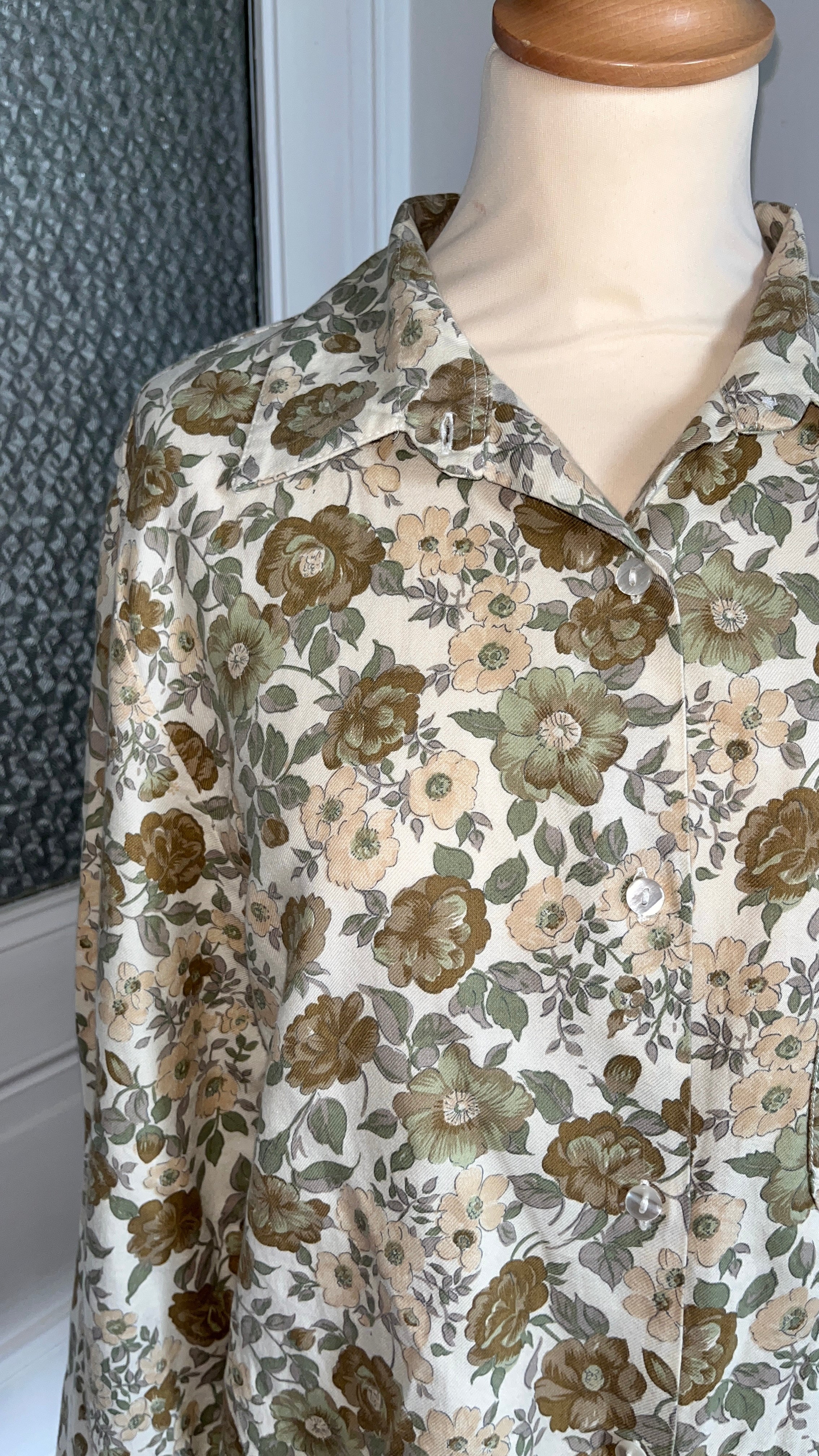 Chemisier flanelle vintage . Du 38 au 44