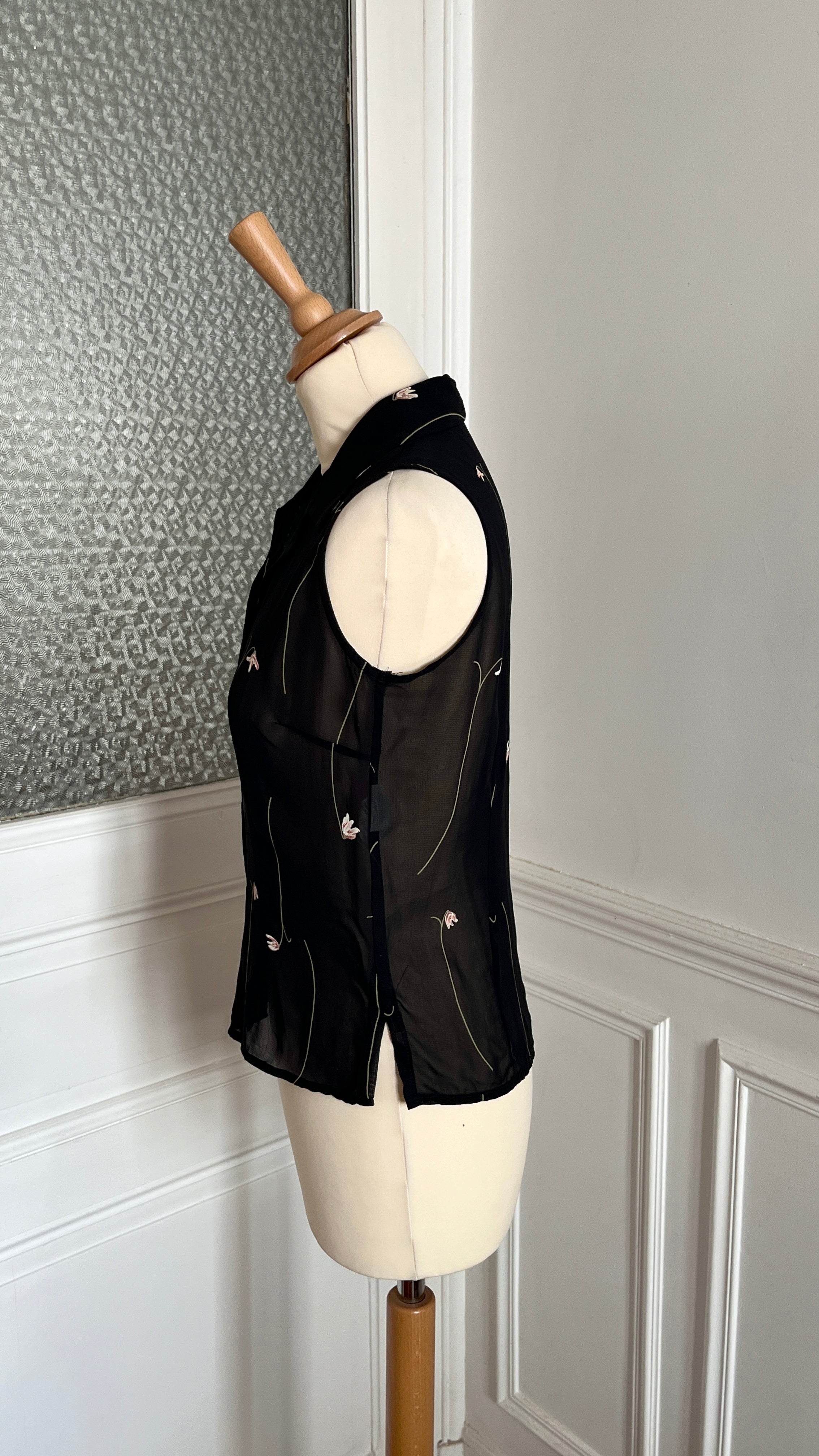 Top transparent noir - Taille 38