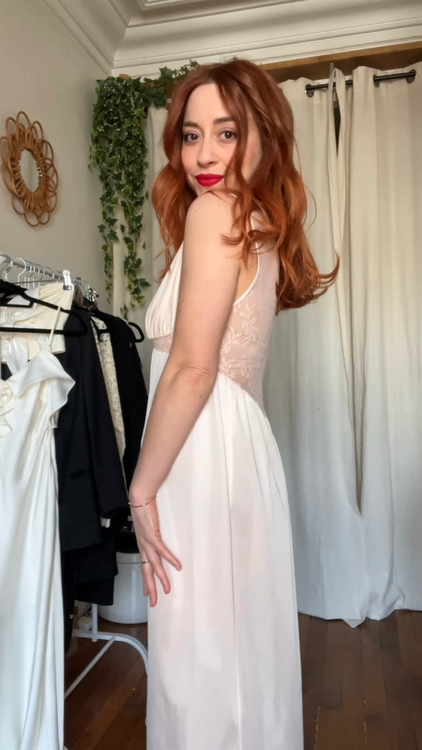 Robe nuisette dos dentelle - Taille 38