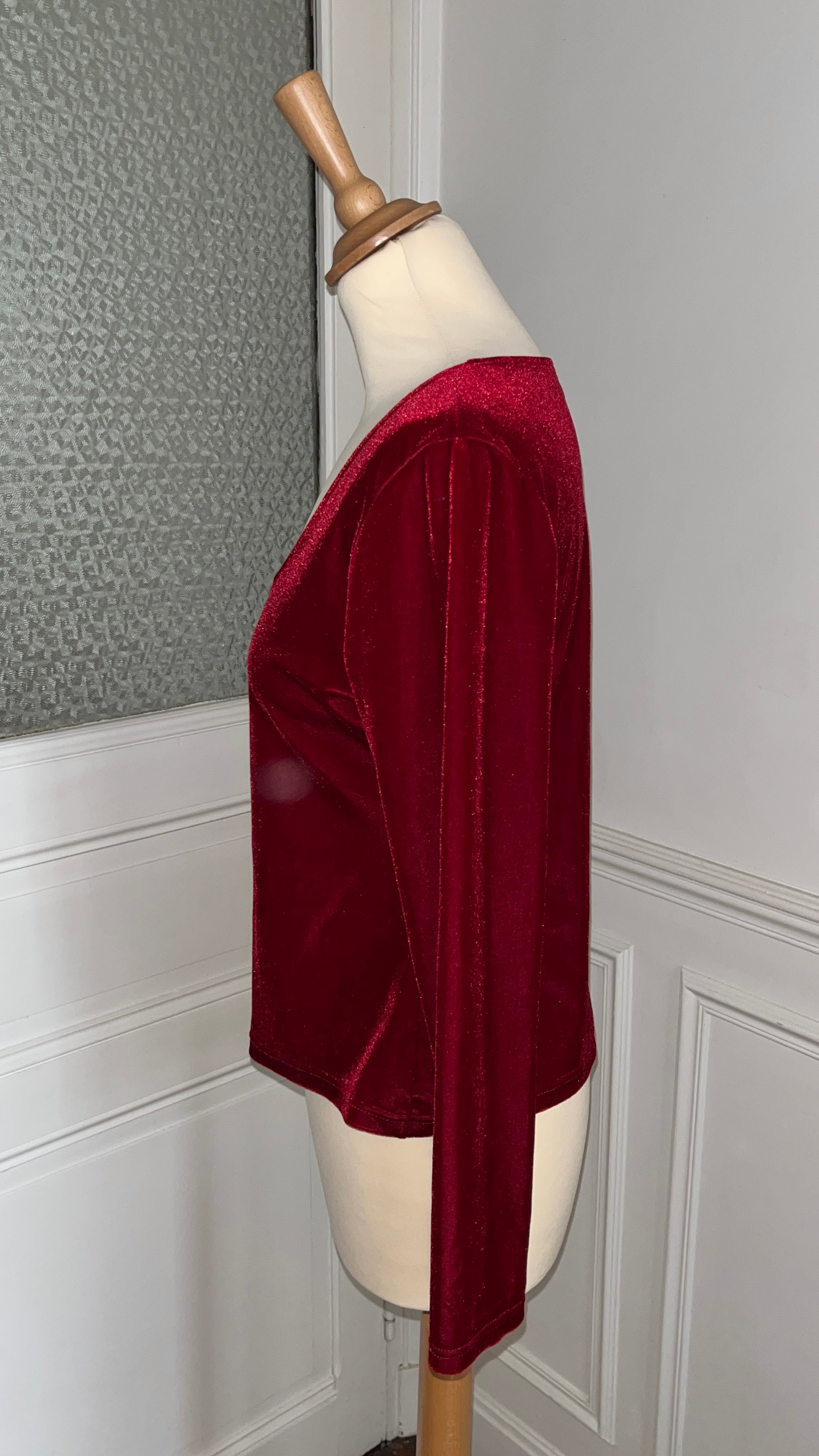 Top velours vintage - Du 38 au 44