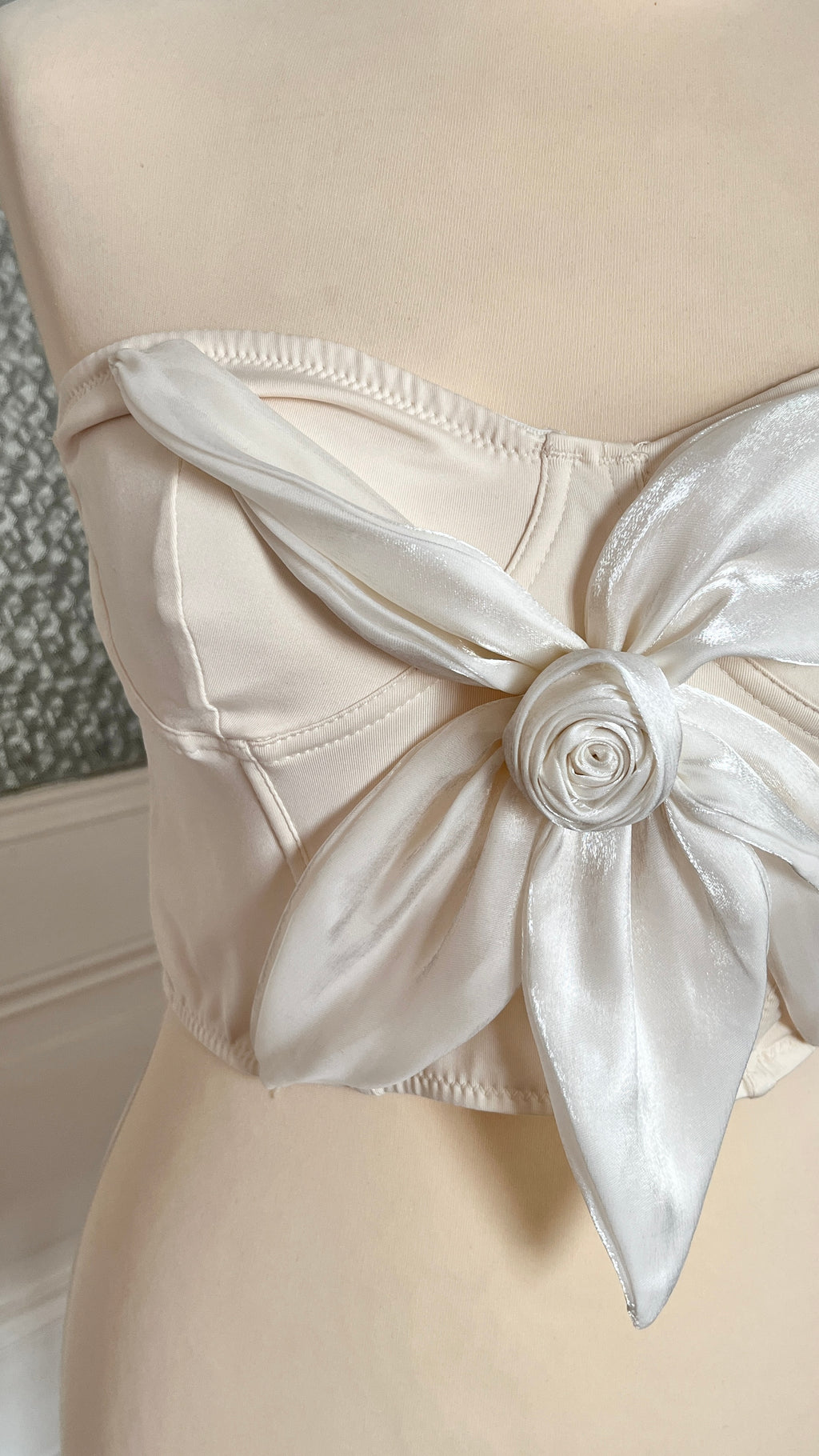 Top bustier fleur - Du 36 au 40