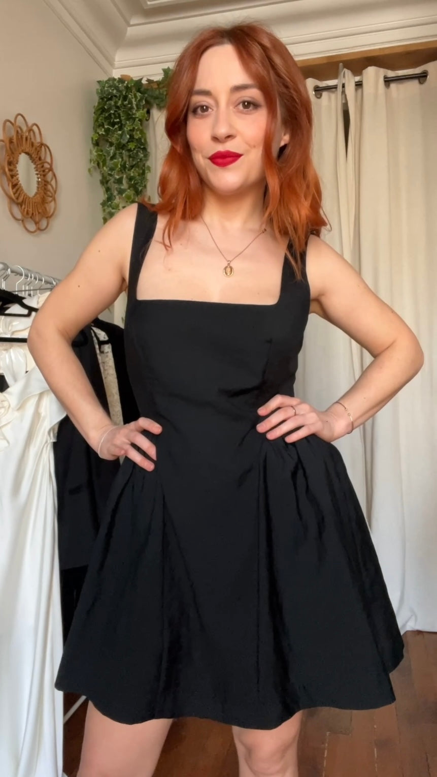 Robe noire graphique - Taille 40/42