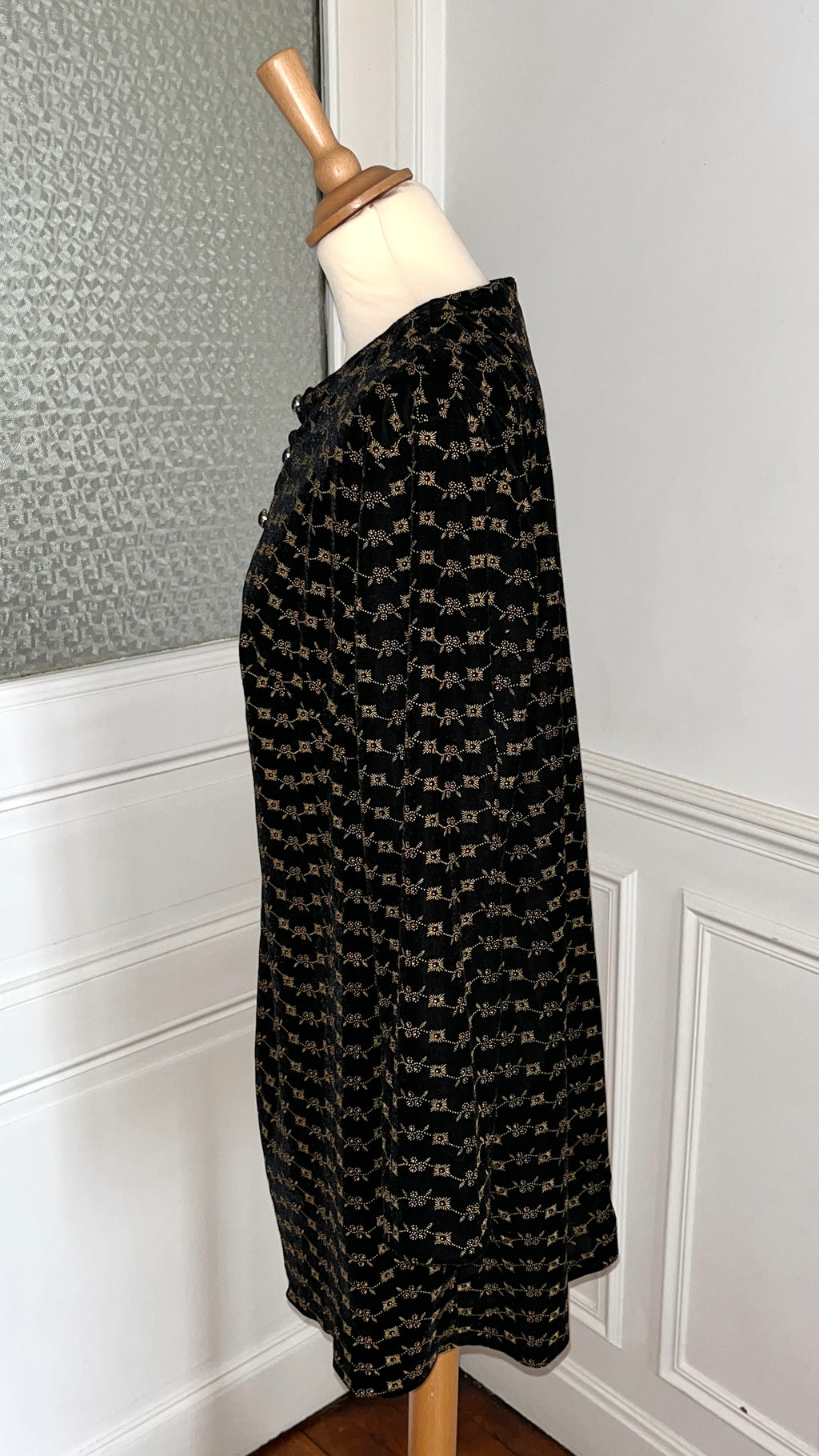 Robe noire velours - Du 38 au 46