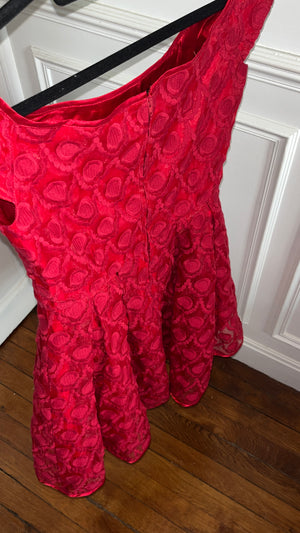 Robe organza rouge - Taille 38/40