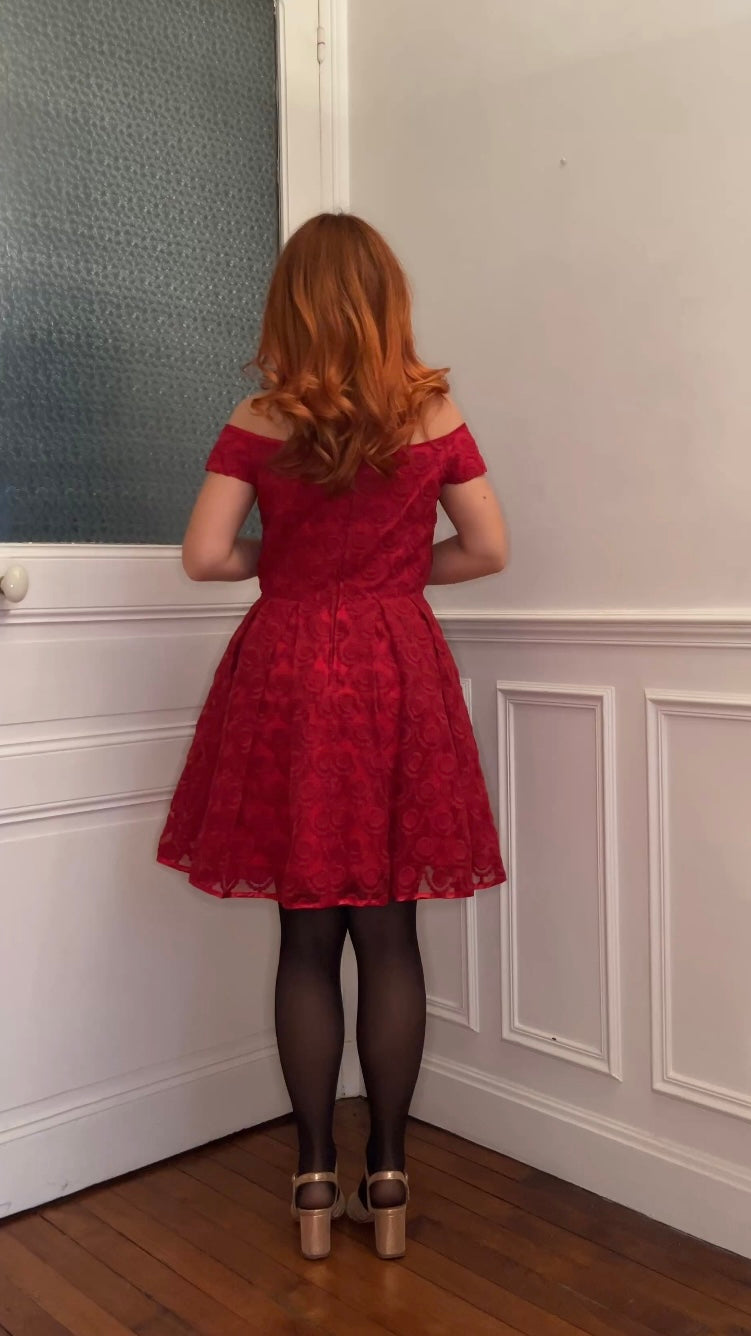 Robe patineuse cocktail - Taille 40