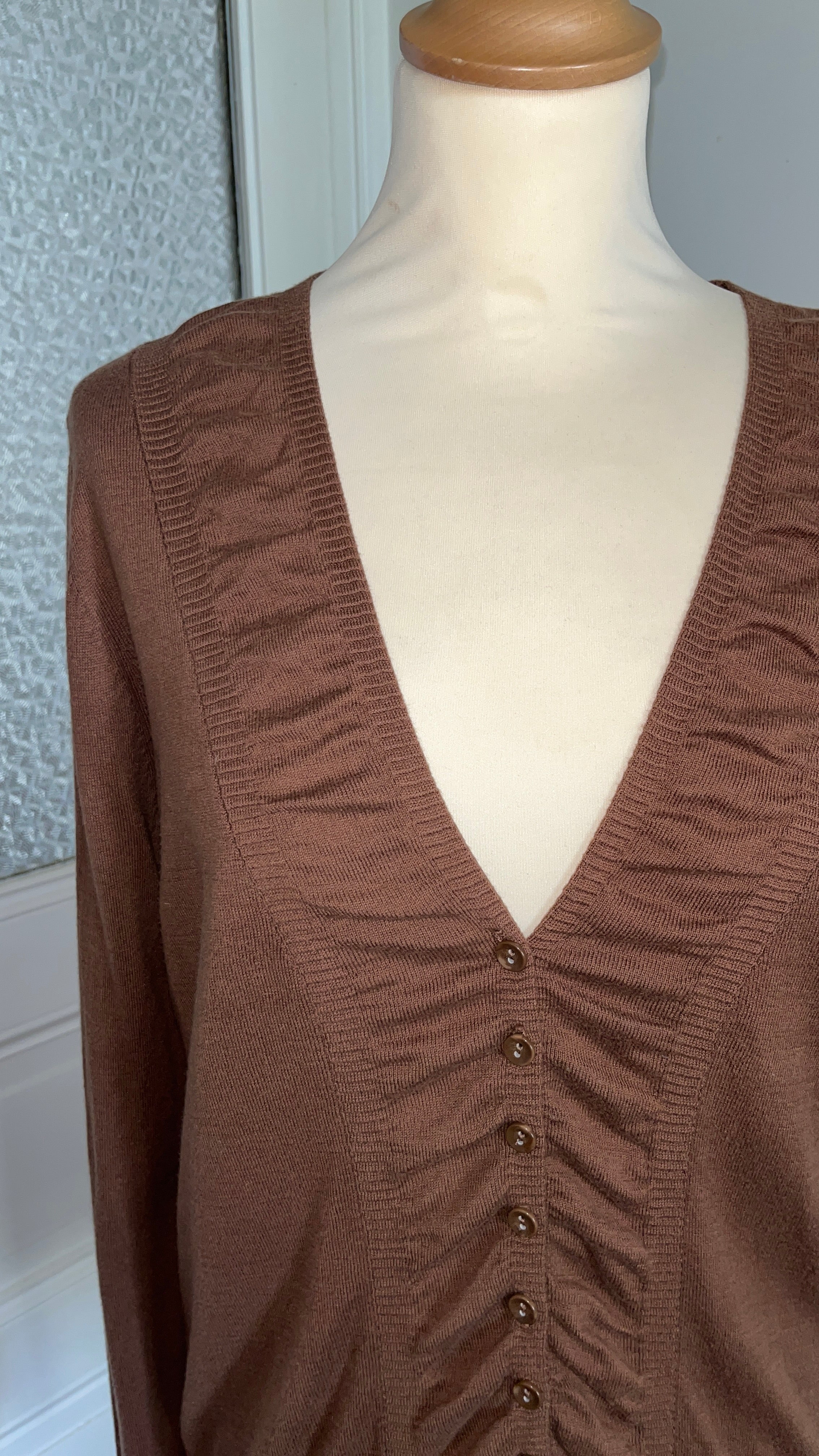 Cardigan chocolat - Du 38 au 42