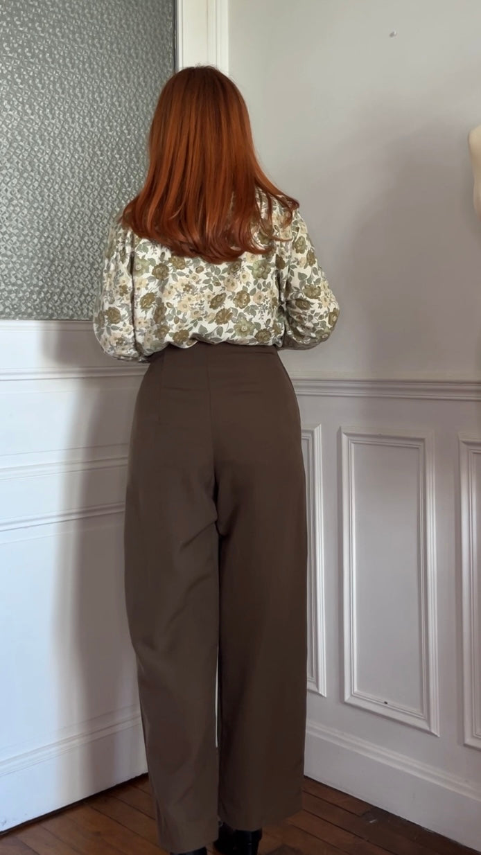 Pantalon taille haute vintage . Taille 38