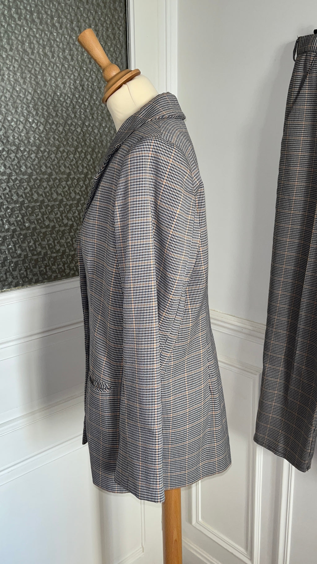 Tailleur fait main pied-de-poule . Taille 42